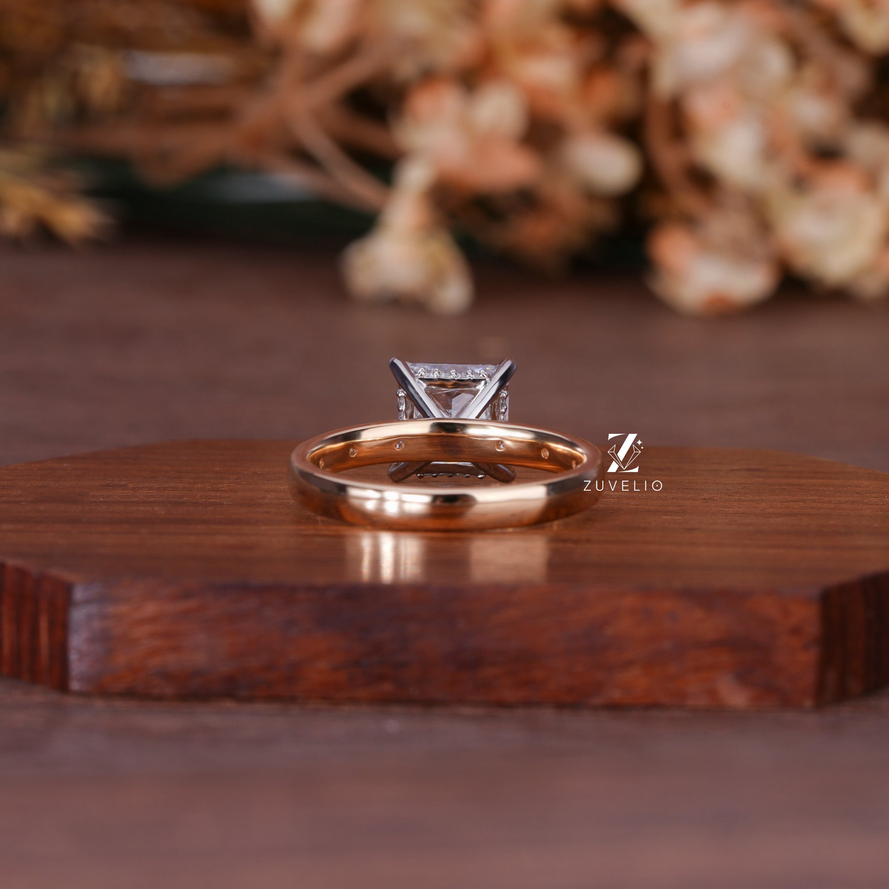 Princess Hidden Halo Ring