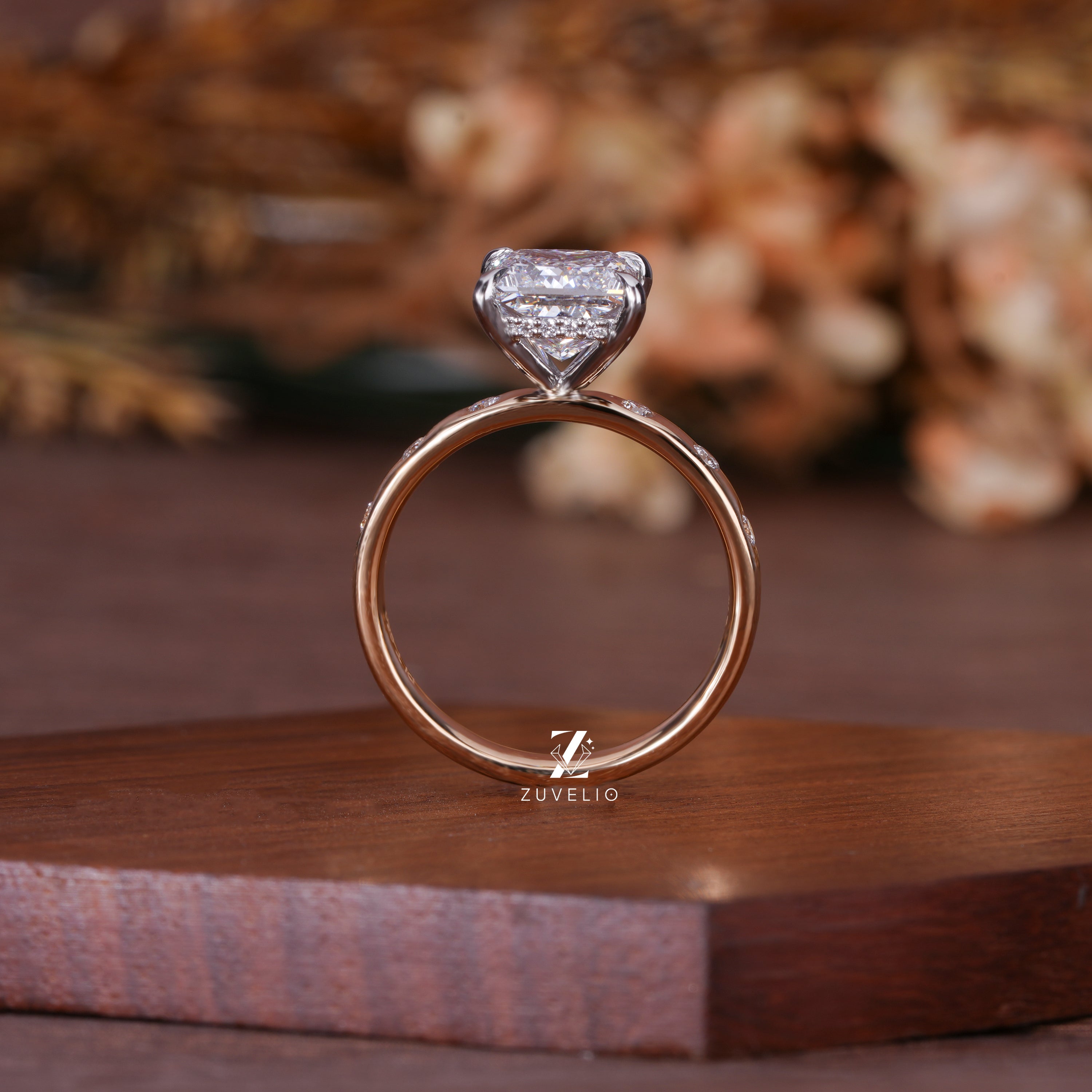 Princess Hidden Halo Ring