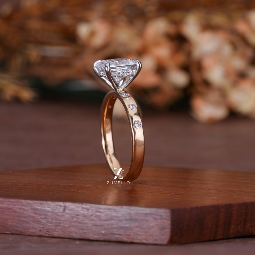 Princess Hidden Halo Ring