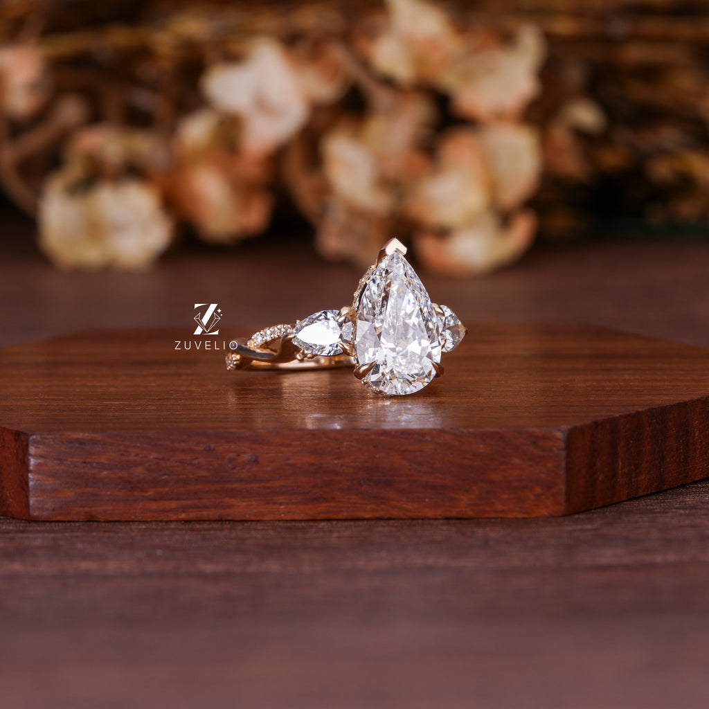 Pear Trilogy Diamond Ring