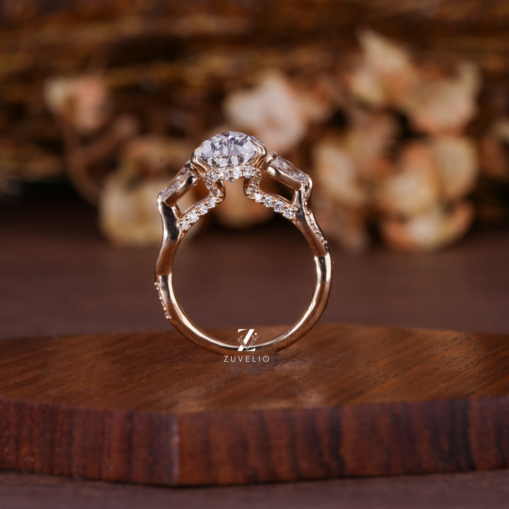 Pear Trilogy Diamond Ring