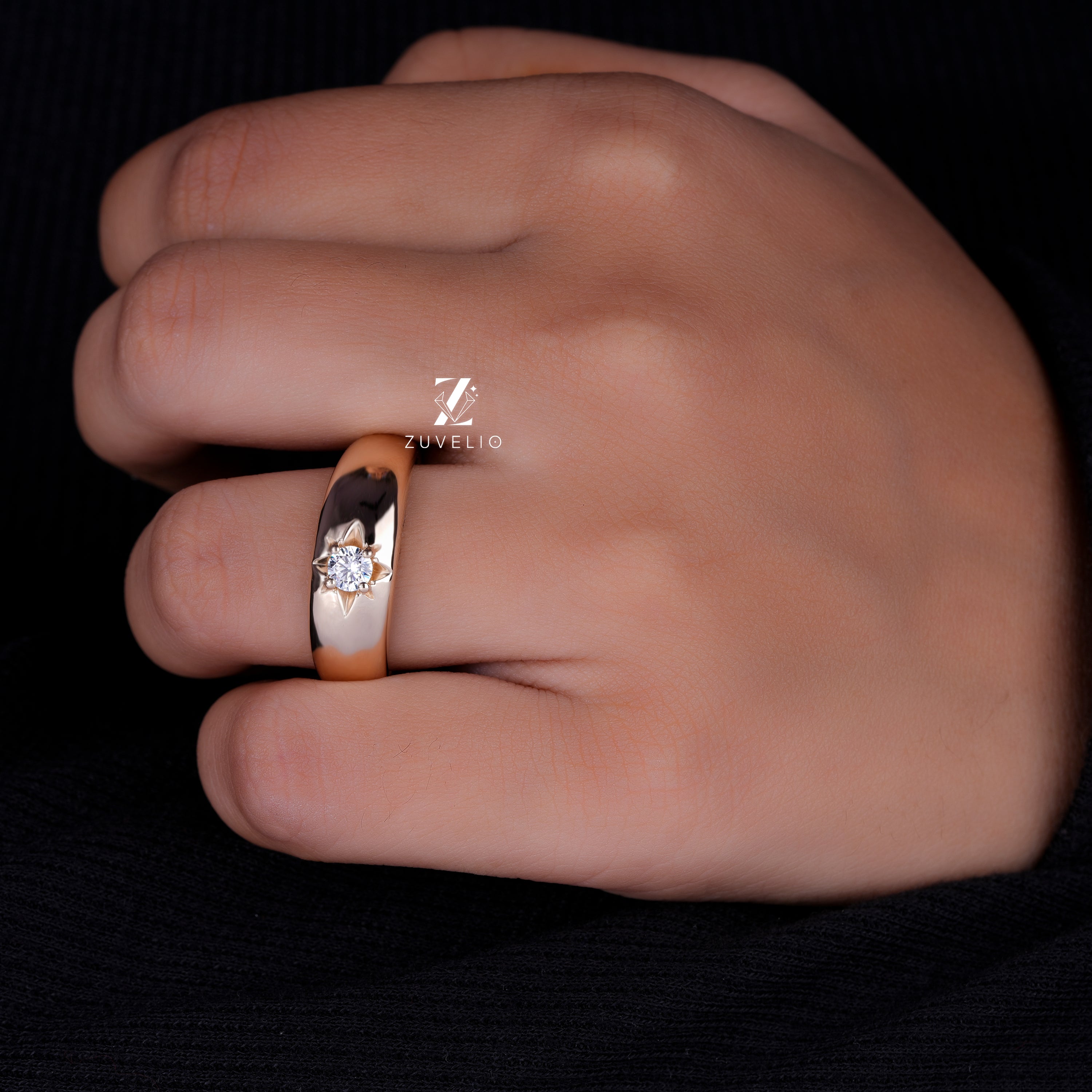 Celestial Men's Wedding Band