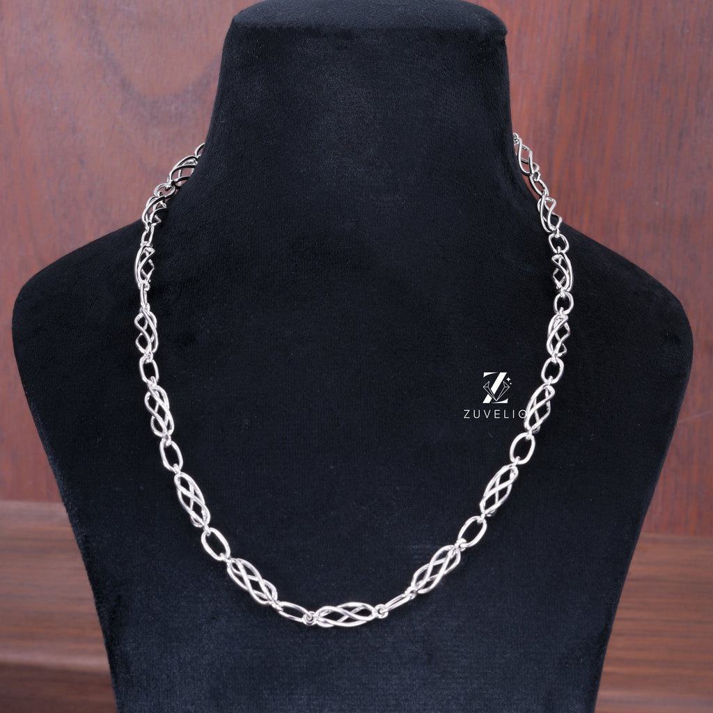 Men’s Twisted Silver Chain