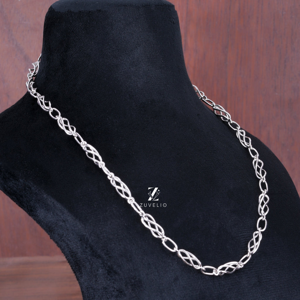 Men’s Twisted Silver Chain