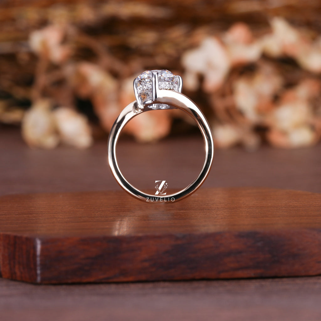 Cushion Bypass Diamond Ring