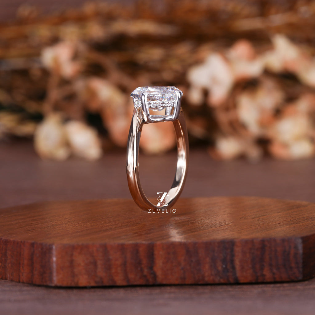 Cushion Bypass Diamond Ring