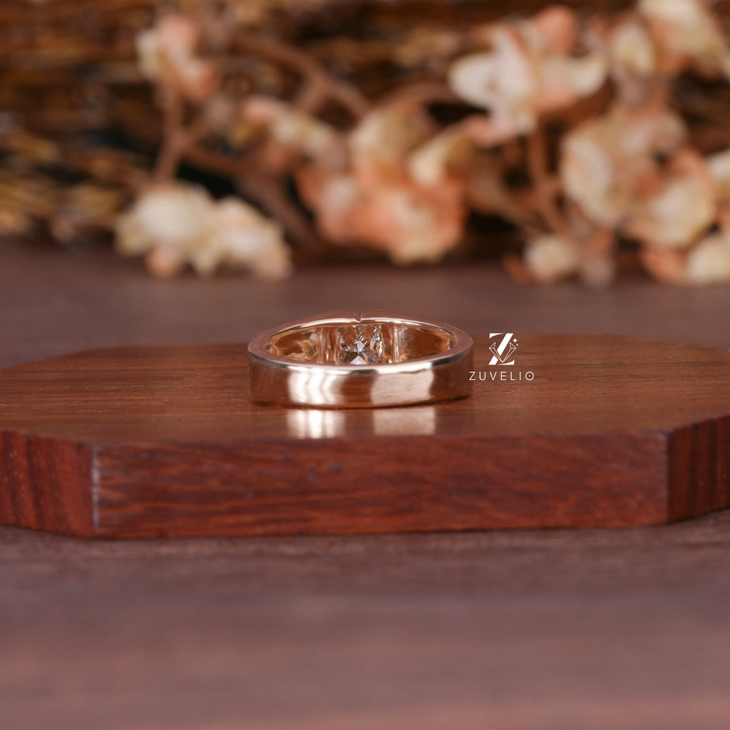 Alphabet M Diamond Ring
