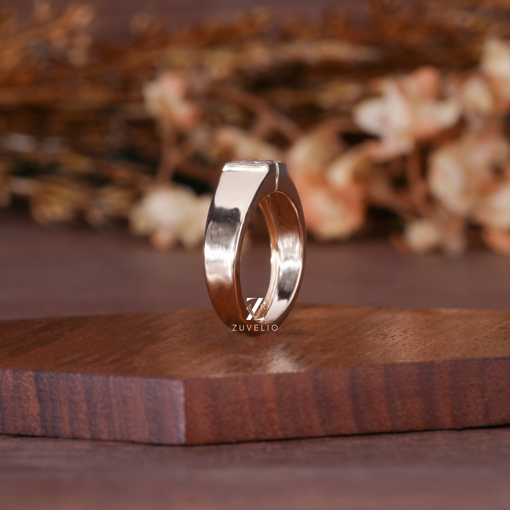Alphabet M Diamond Ring