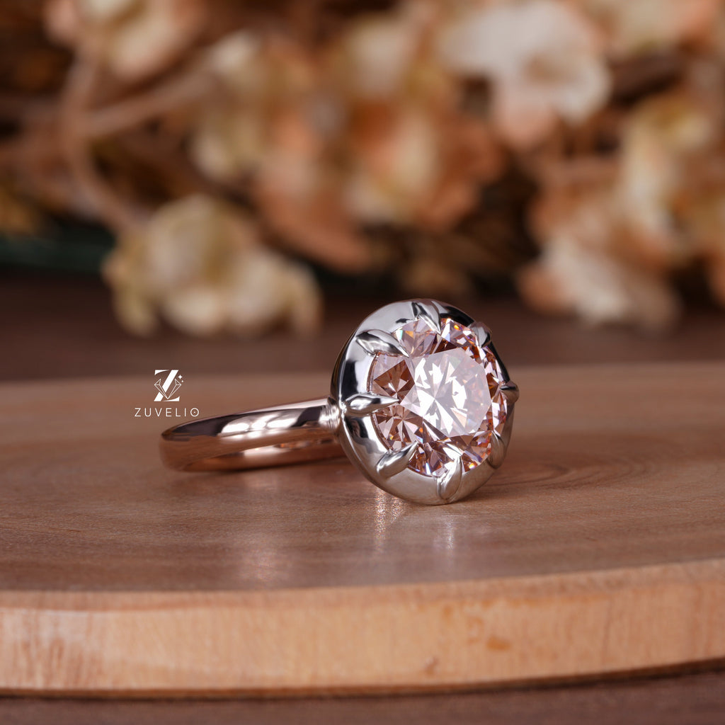 Vivid Pink Diamond Ring