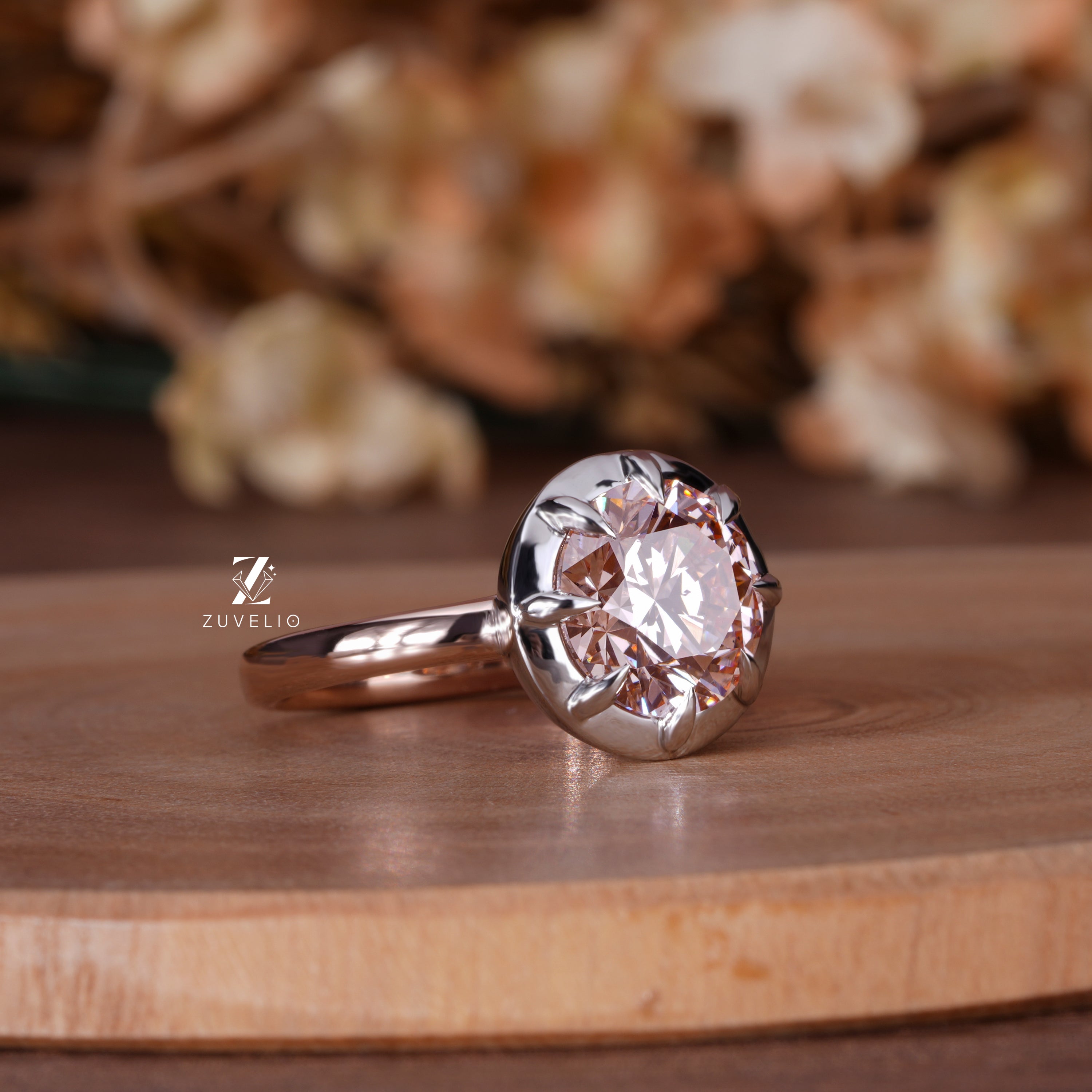 Vivid Pink Diamond Ring