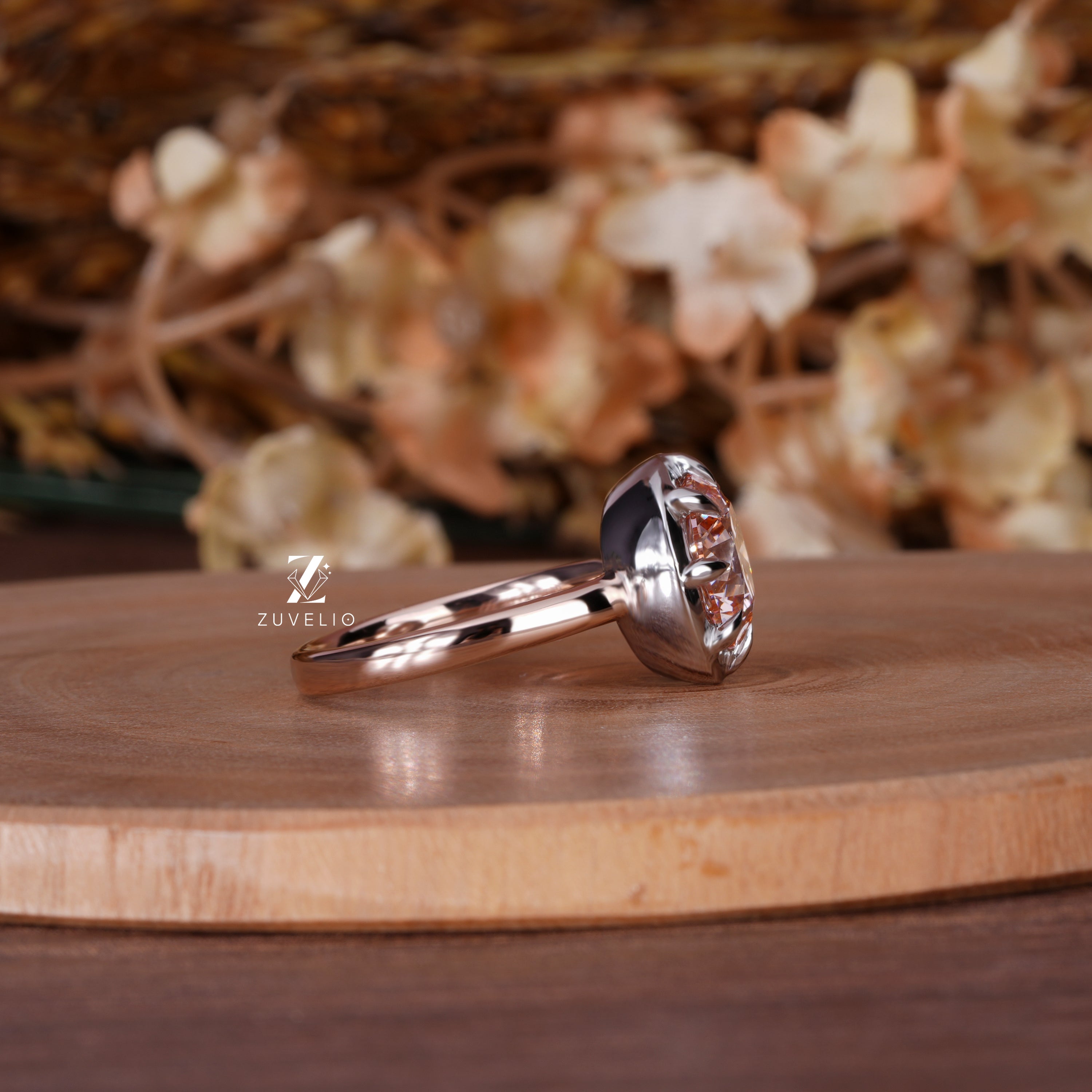 Vivid Pink Diamond Ring