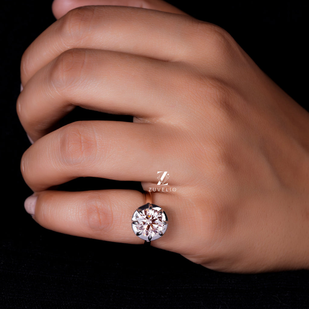 Vivid Pink Diamond Ring
