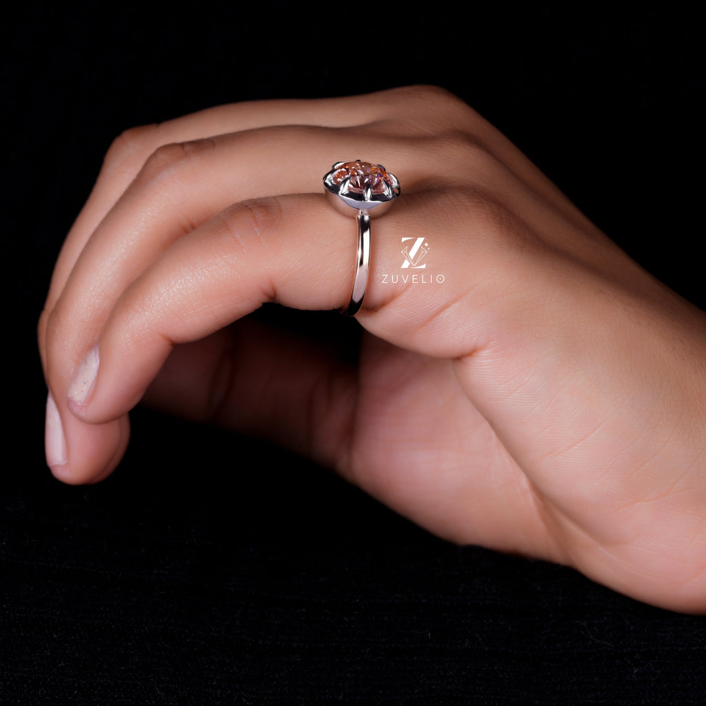 Vivid Pink Diamond Ring