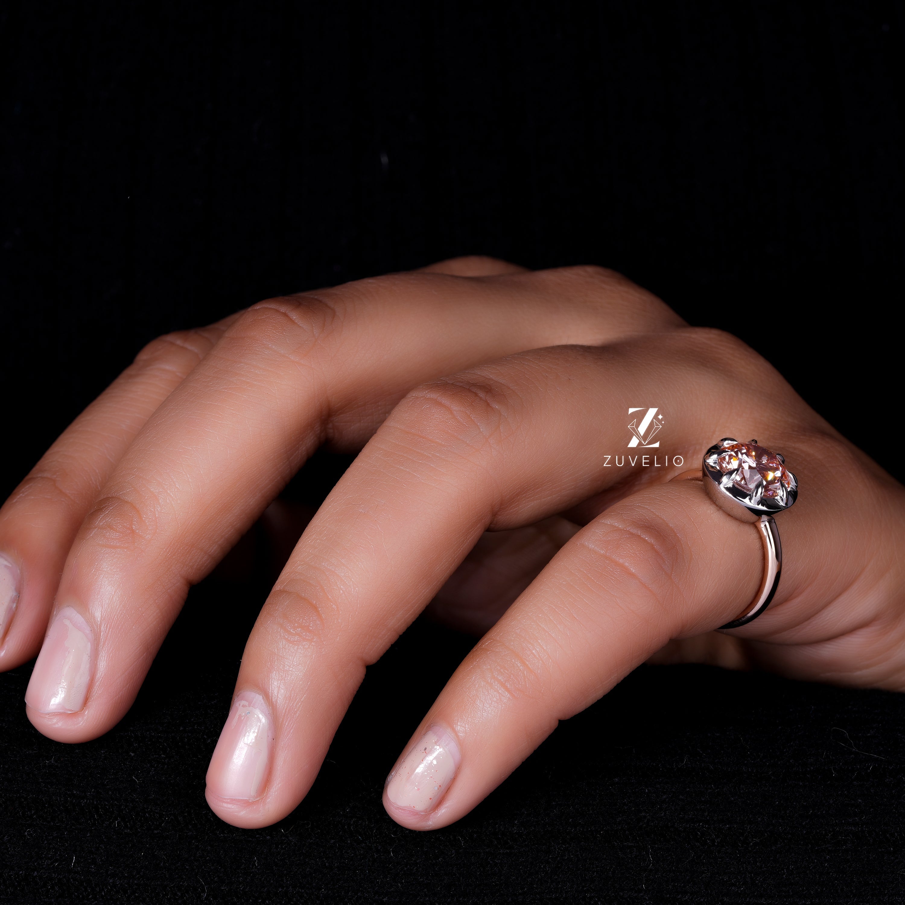 Vivid Pink Diamond Ring