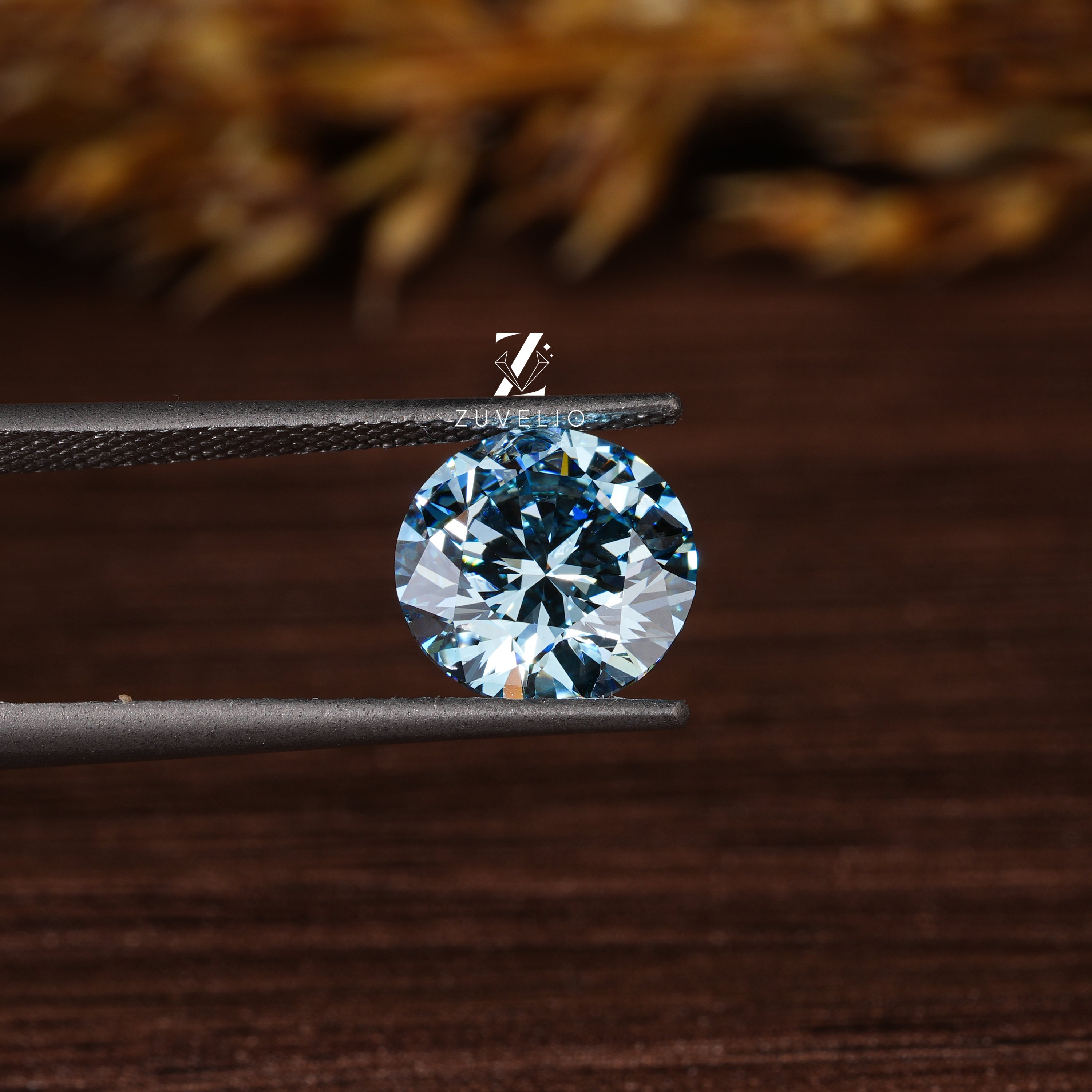 3.08 Ct Vivid Blue Lab Diamond - Zuvelio.com