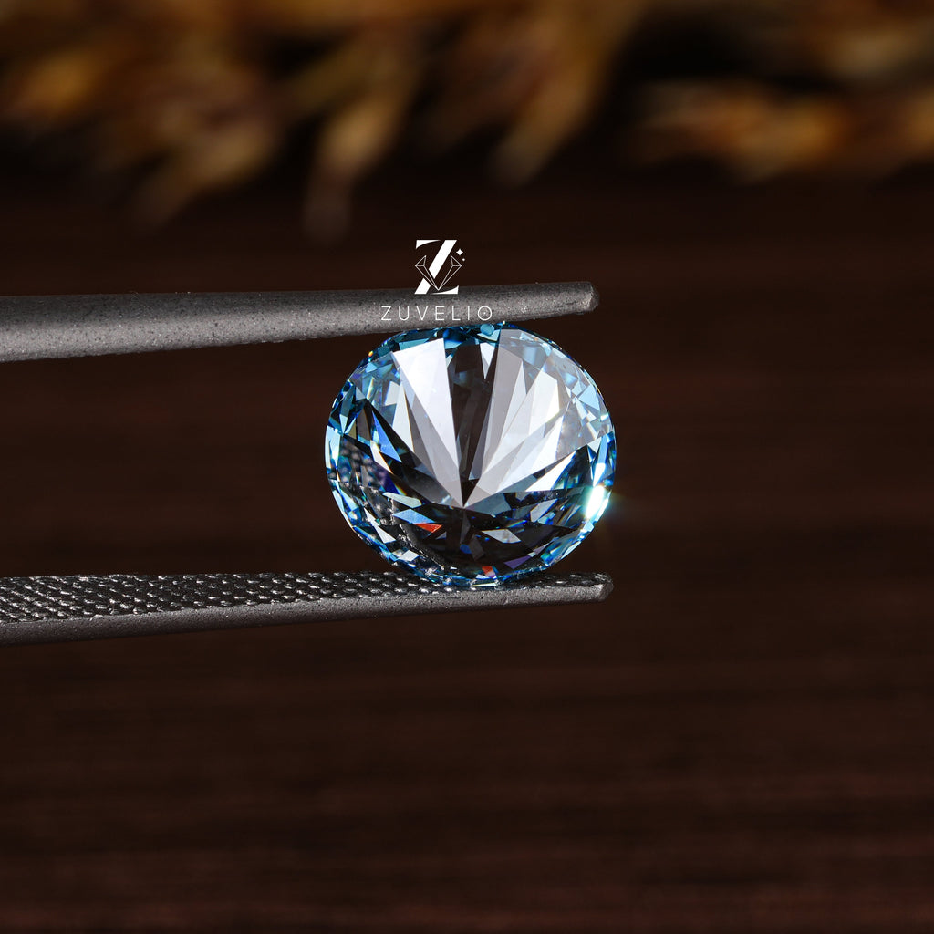 3.08 Ct Vivid Blue Lab Diamond - Zuvelio.com