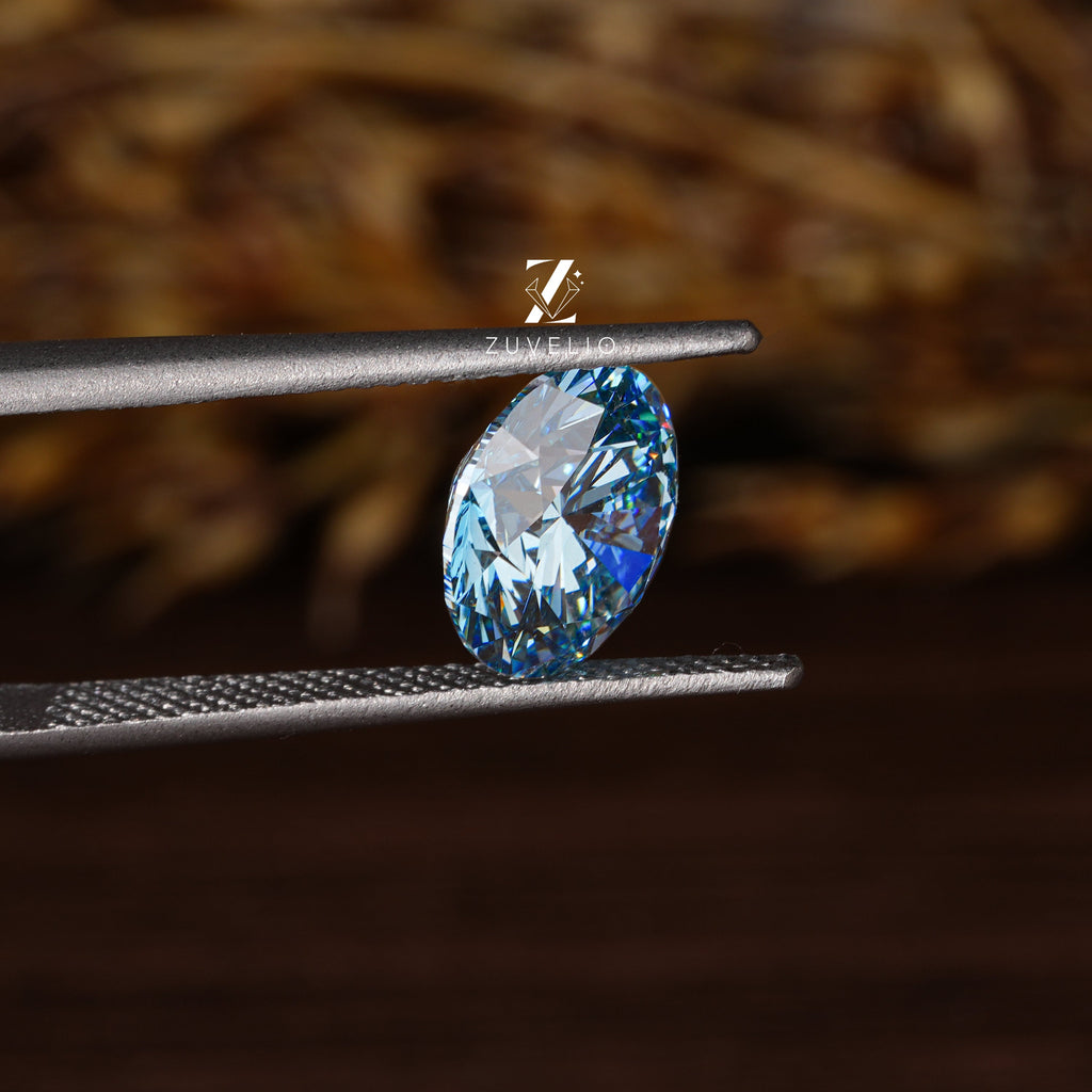 3.08 Ct Vivid Blue Lab Diamond - Zuvelio.com