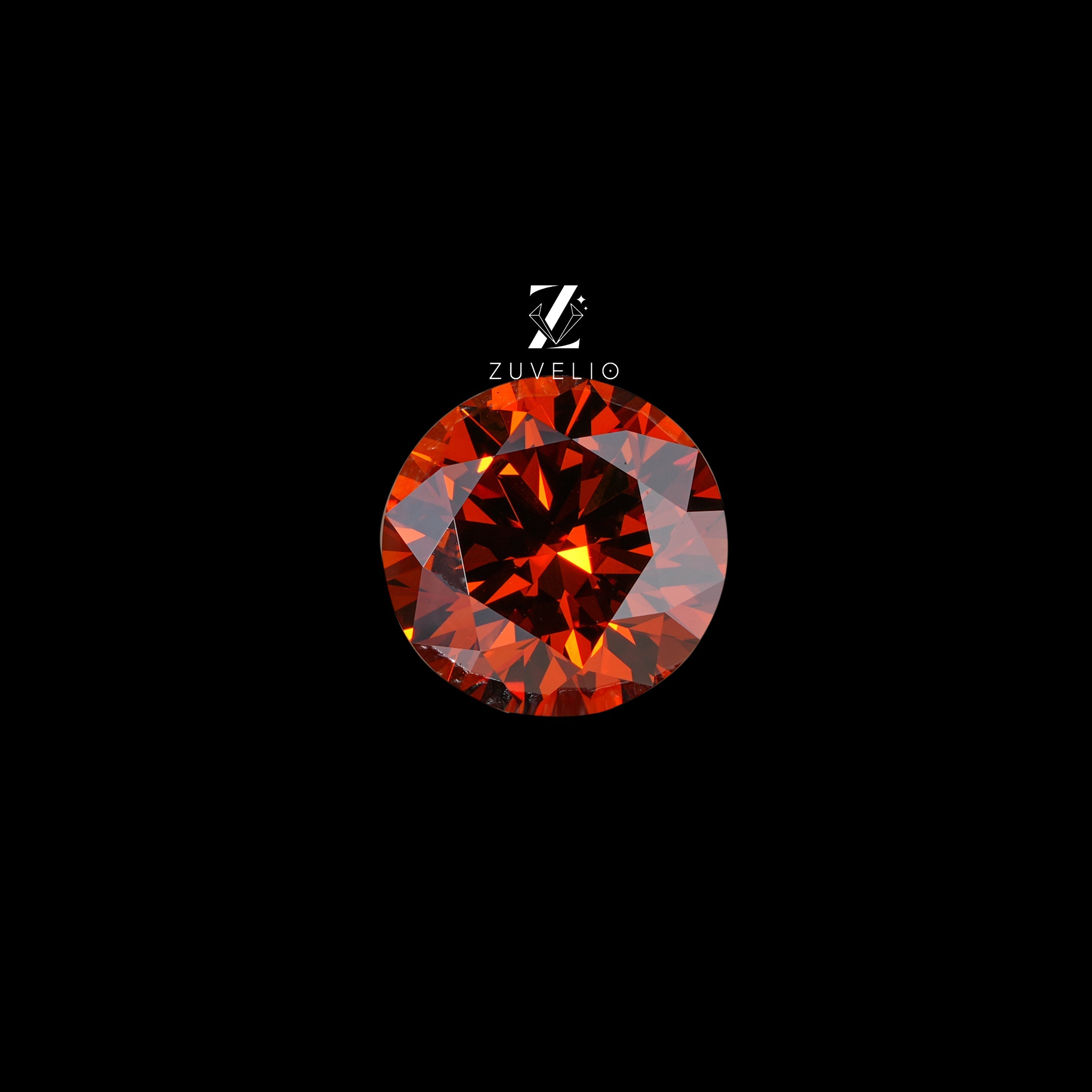 3.17 Ct Orange Lab Diamond - Zuvelio.com