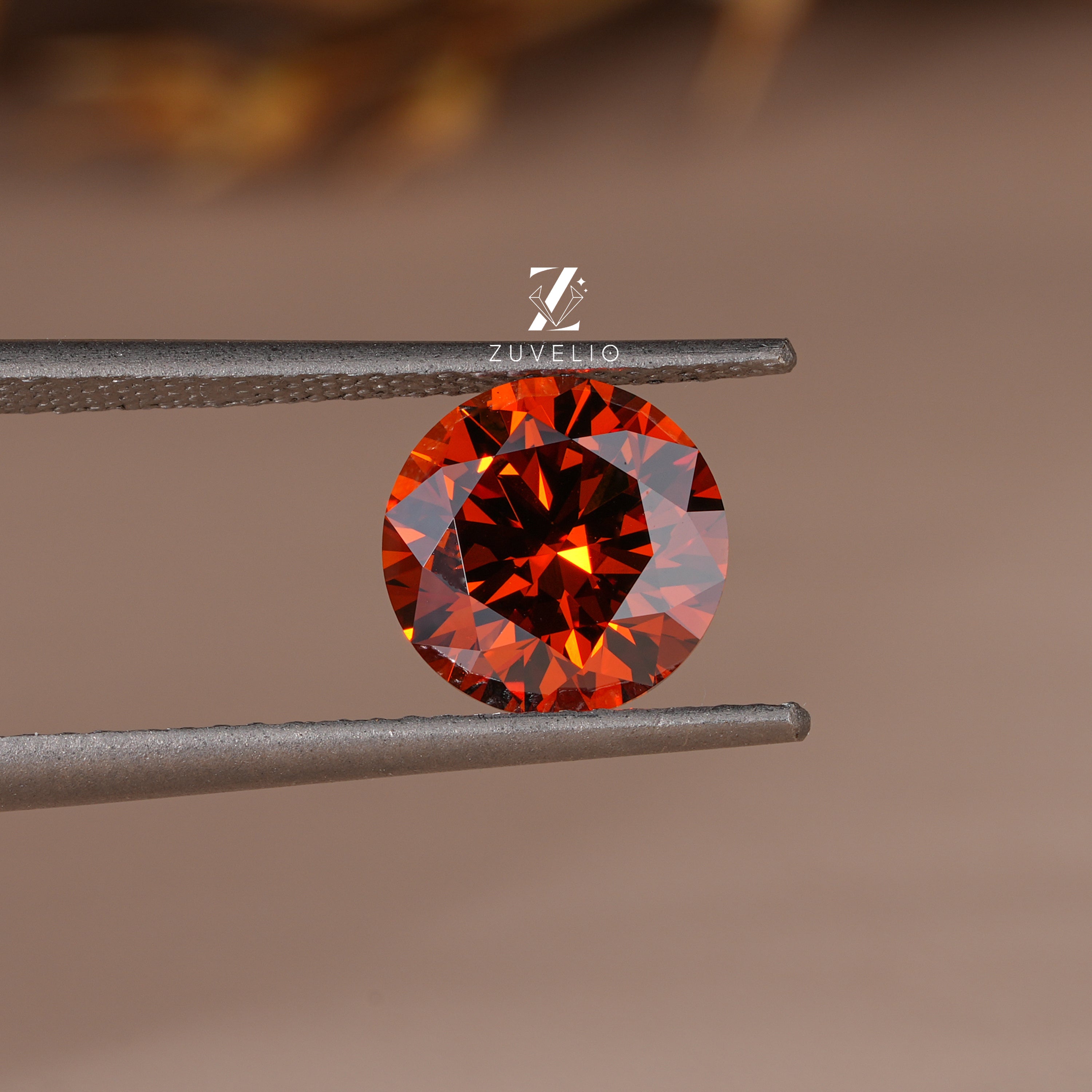 3.17 Ct Orange Lab Diamond - Zuvelio.com
