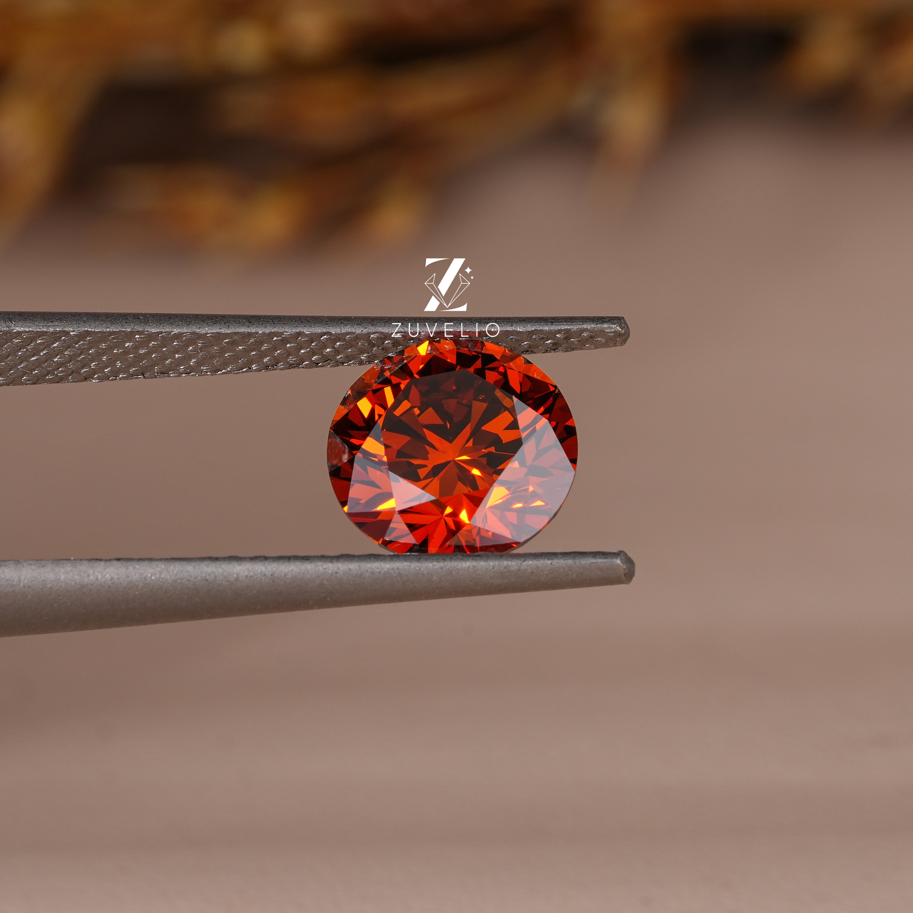 3.17 Ct Orange Lab Diamond - Zuvelio.com