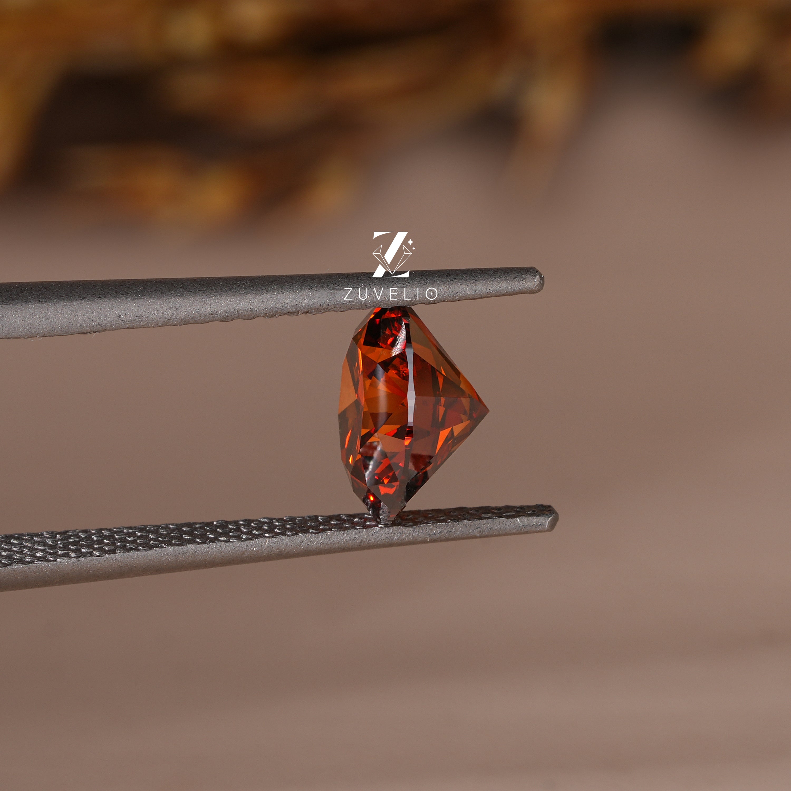 3.17 Ct Orange Lab Diamond - Zuvelio.com