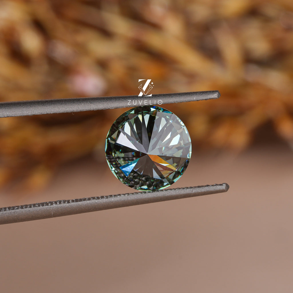 3.32 Ct Vivid Blue Green Lab Diamond - Zuvelio.com