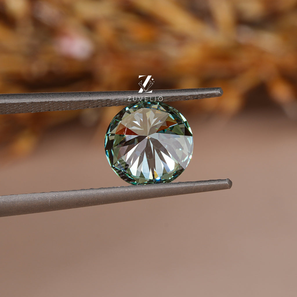 3.32 Ct Vivid Blue Green Lab Diamond - Zuvelio.com
