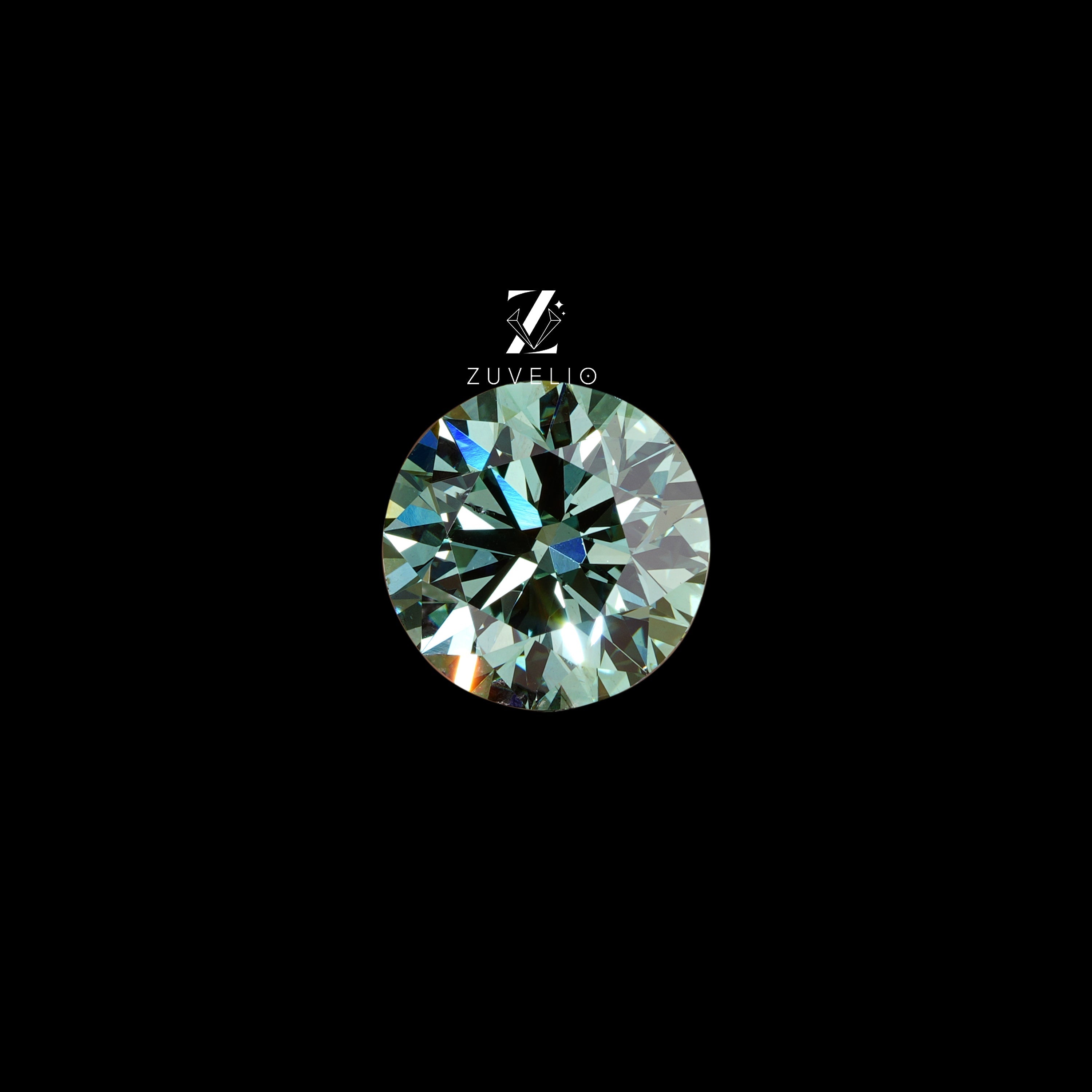 2.01 Ct Blue Green Lab Diamond - Zuvelio.com