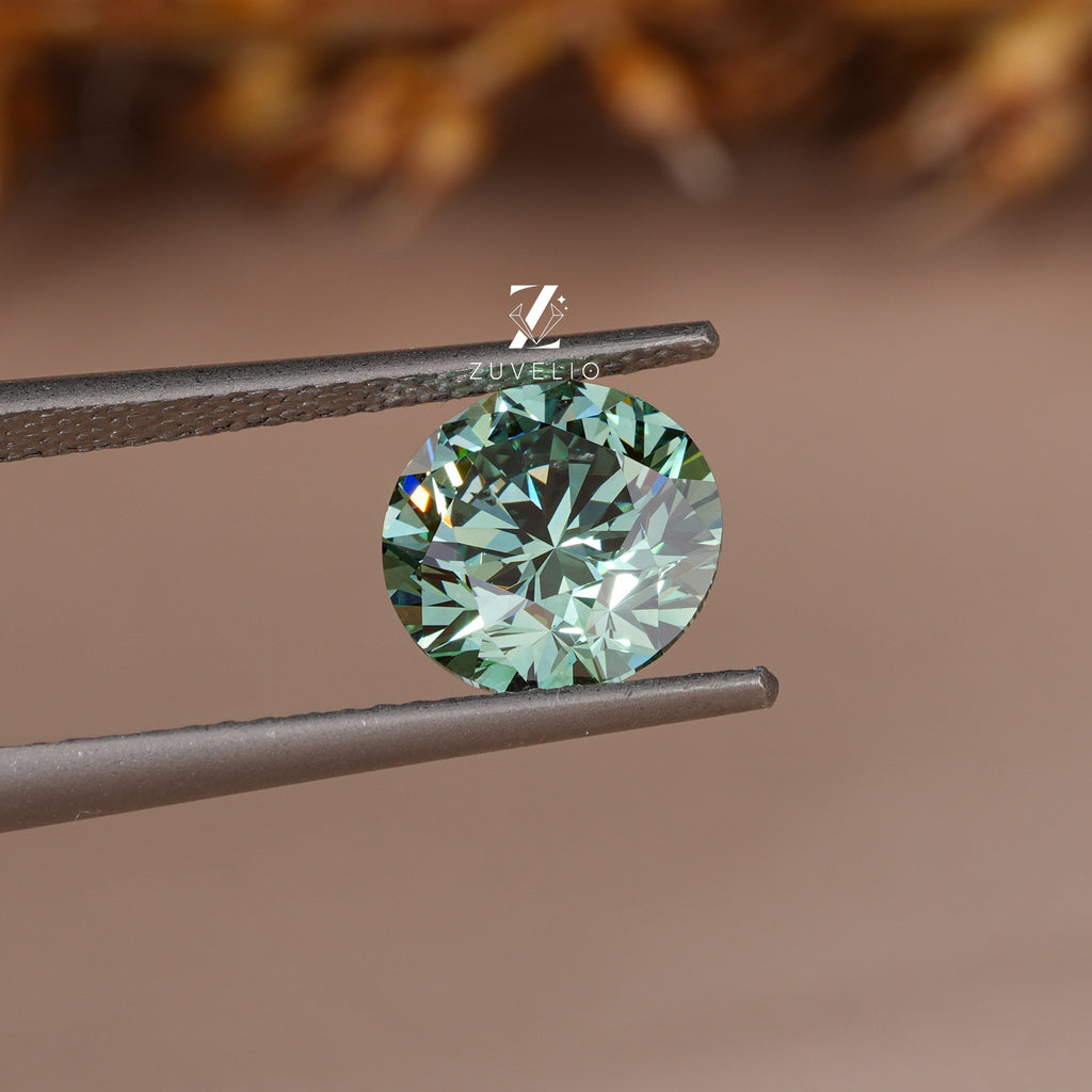2.01 Ct Blue Green Lab Diamond - Zuvelio.com