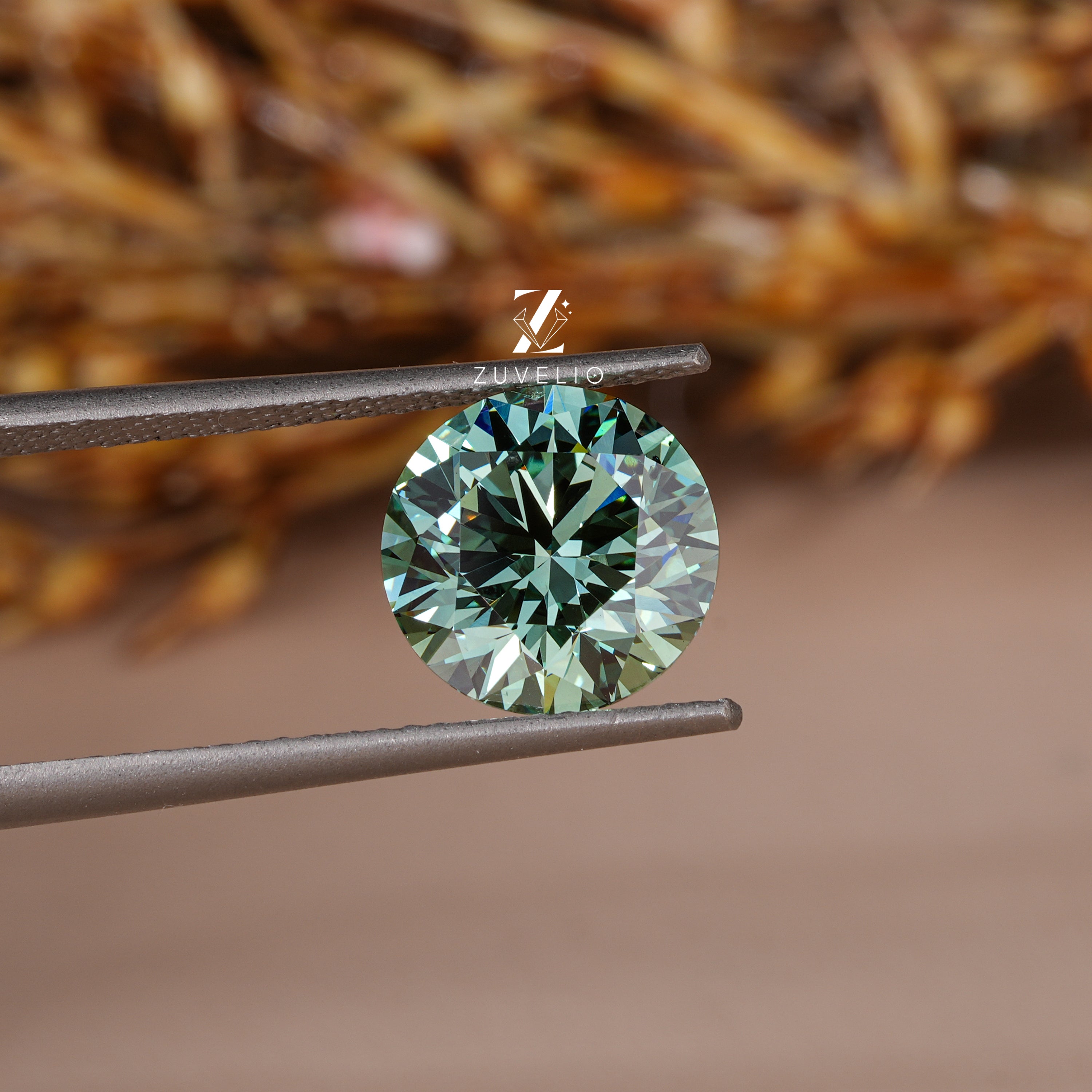 2.01 Ct Blue Green Lab Diamond - Zuvelio.com