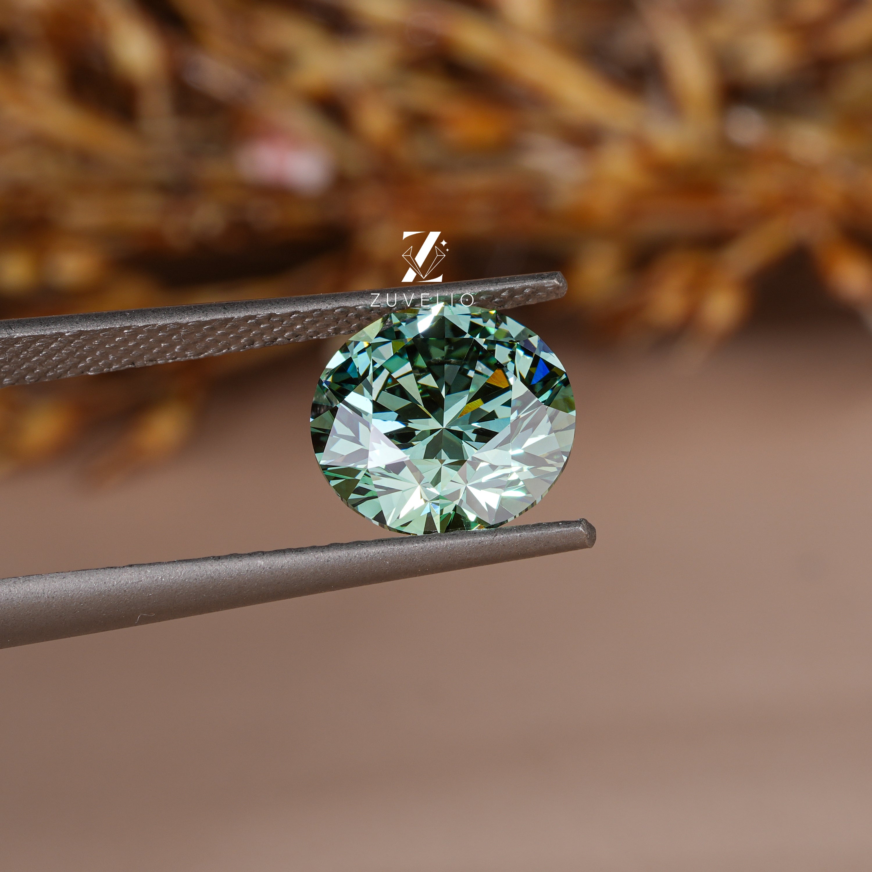 2.01 Ct Blue Green Lab Diamond - Zuvelio.com