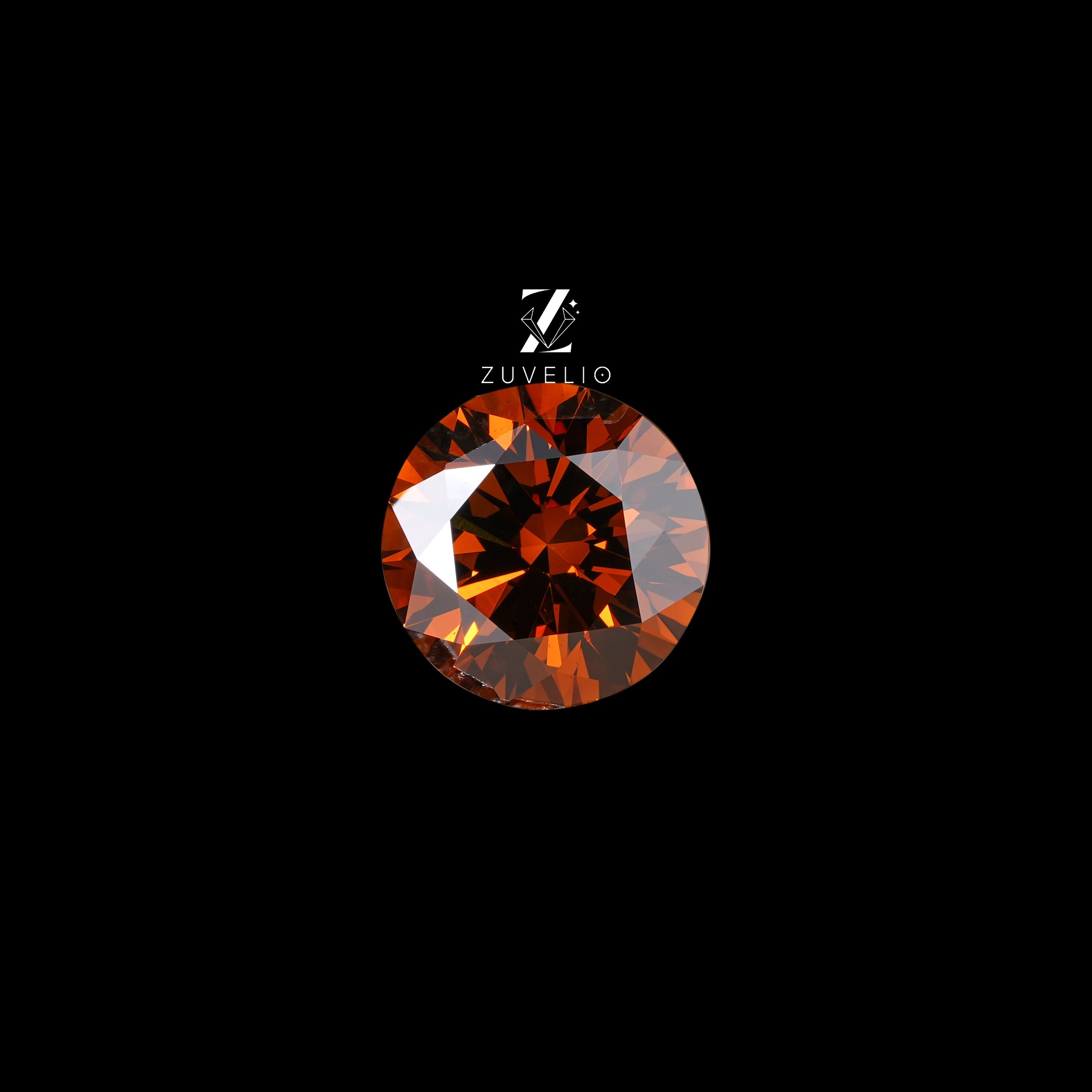 3.09 Ct Orange Brown Lab Diamond - Zuvelio.com