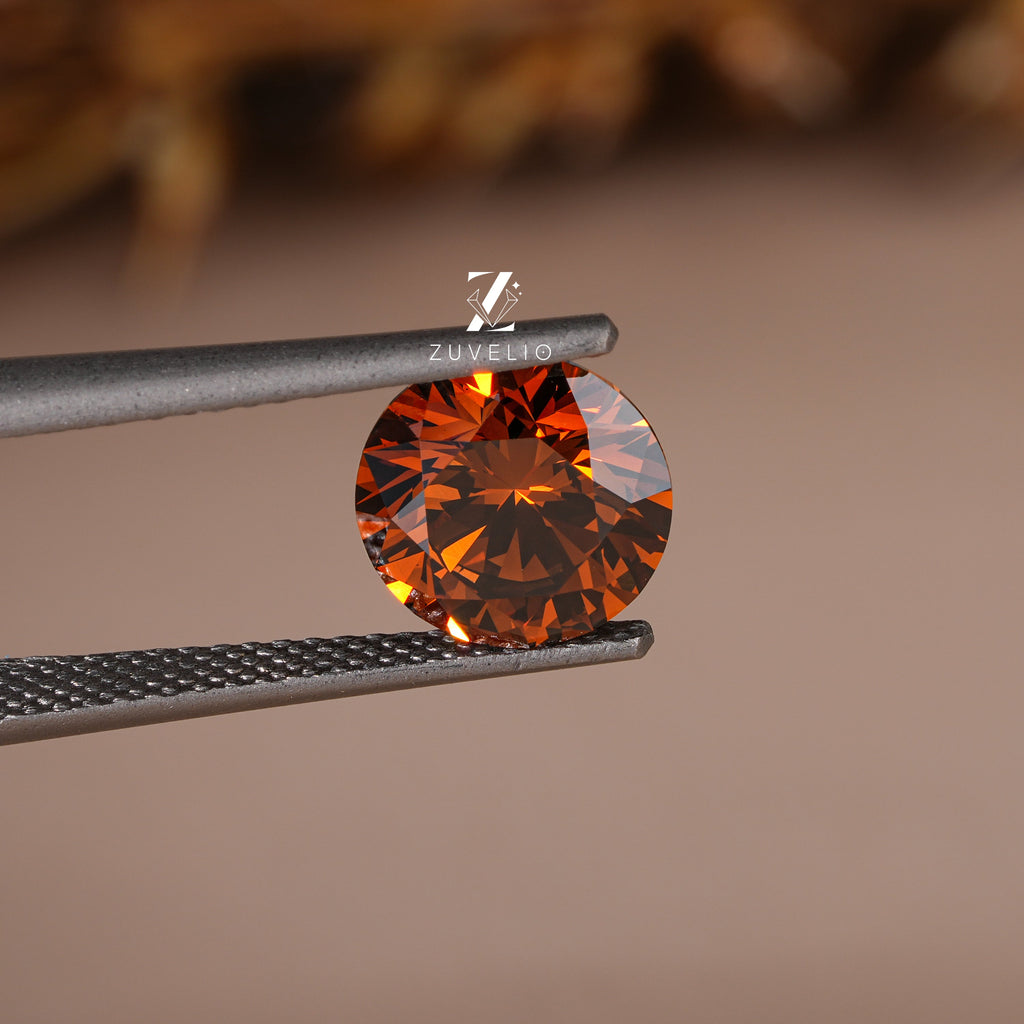 3.09 Ct Orange Brown Lab Diamond - Zuvelio.com