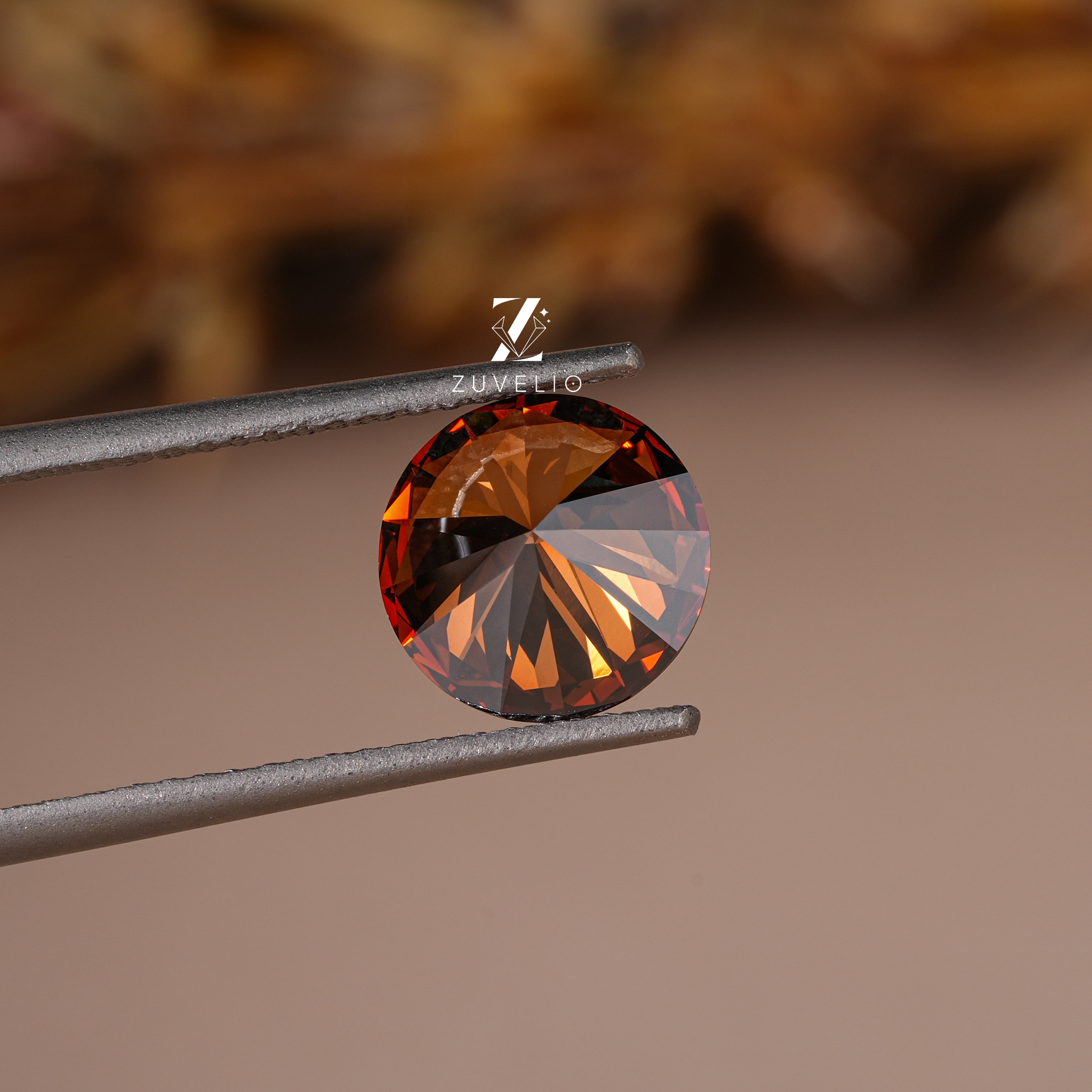 3.09 Ct Orange Brown Lab Diamond - Zuvelio.com