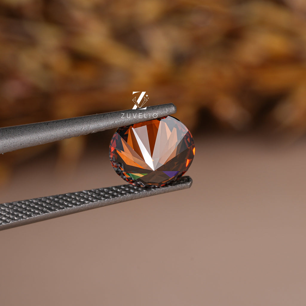 3.09 Ct Orange Brown Lab Diamond - Zuvelio.com