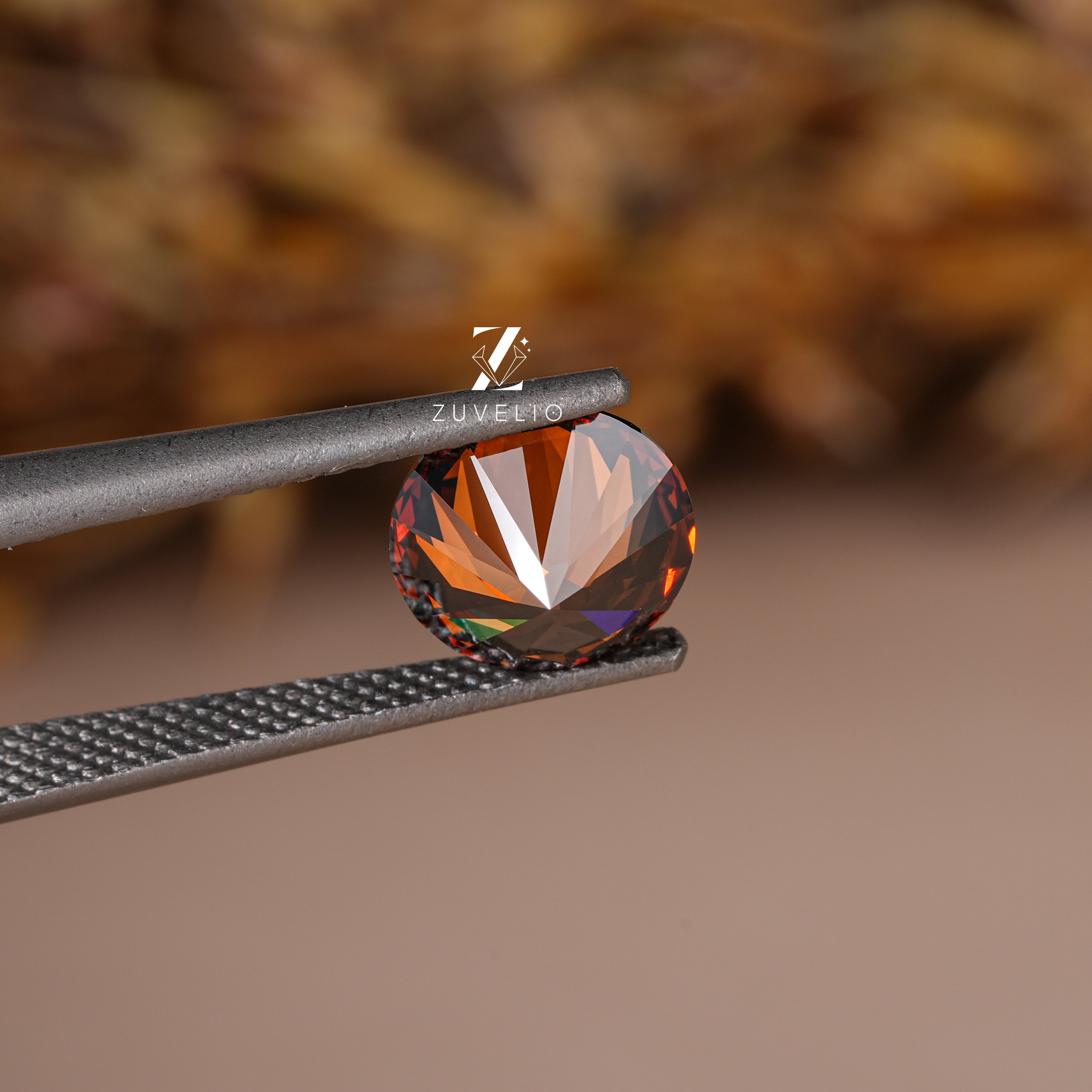 3.09 Ct Orange Brown Lab Diamond - Zuvelio.com