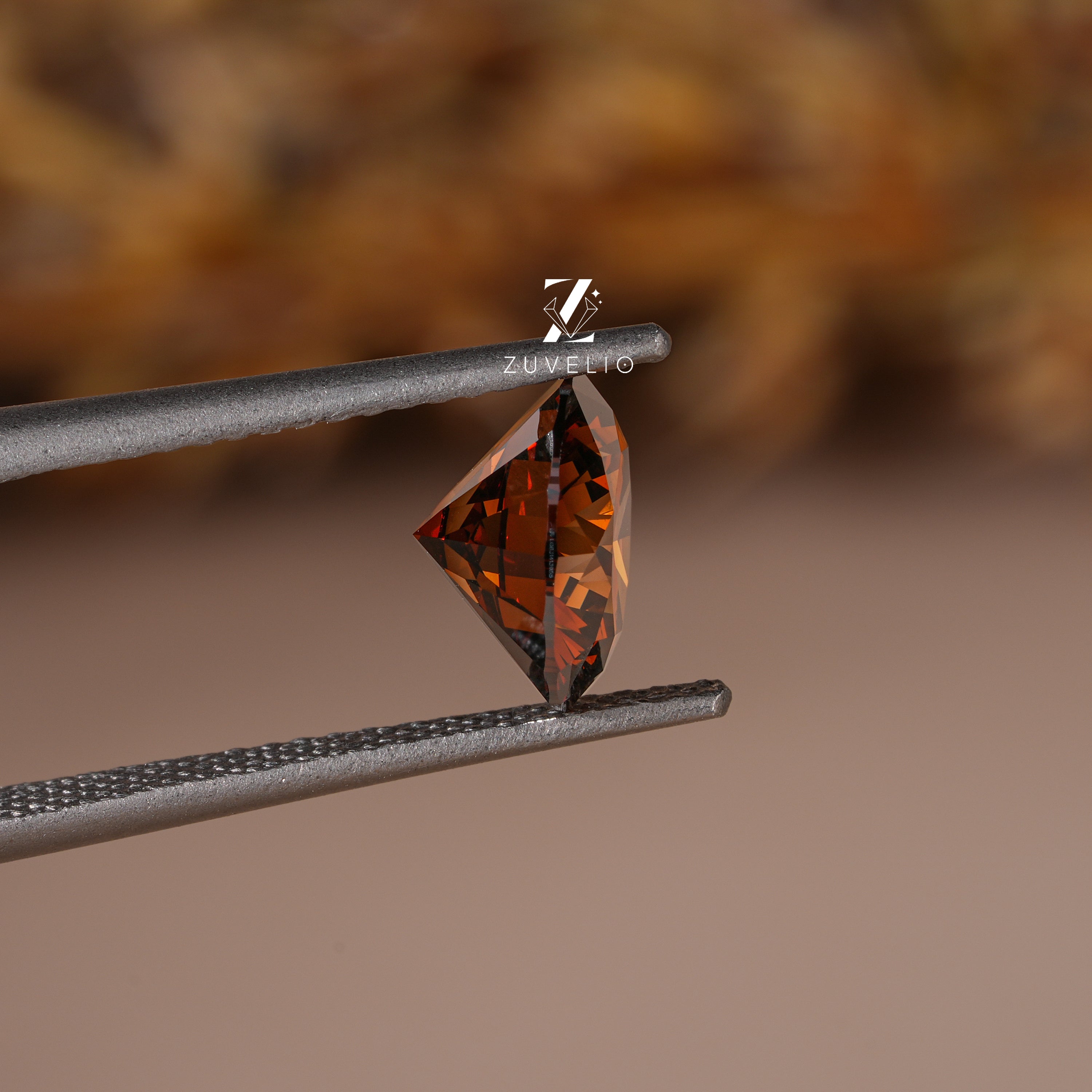 3.09 Ct Orange Brown Lab Diamond - Zuvelio.com