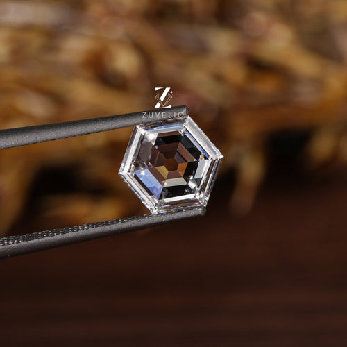 1.07 Ct Portrait Hexagon Diamond - Zuvelio.com