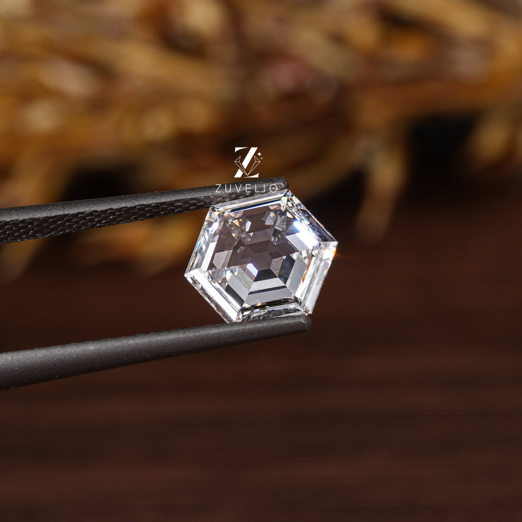 1.07 Ct Portrait Hexagon Diamond - Zuvelio.com