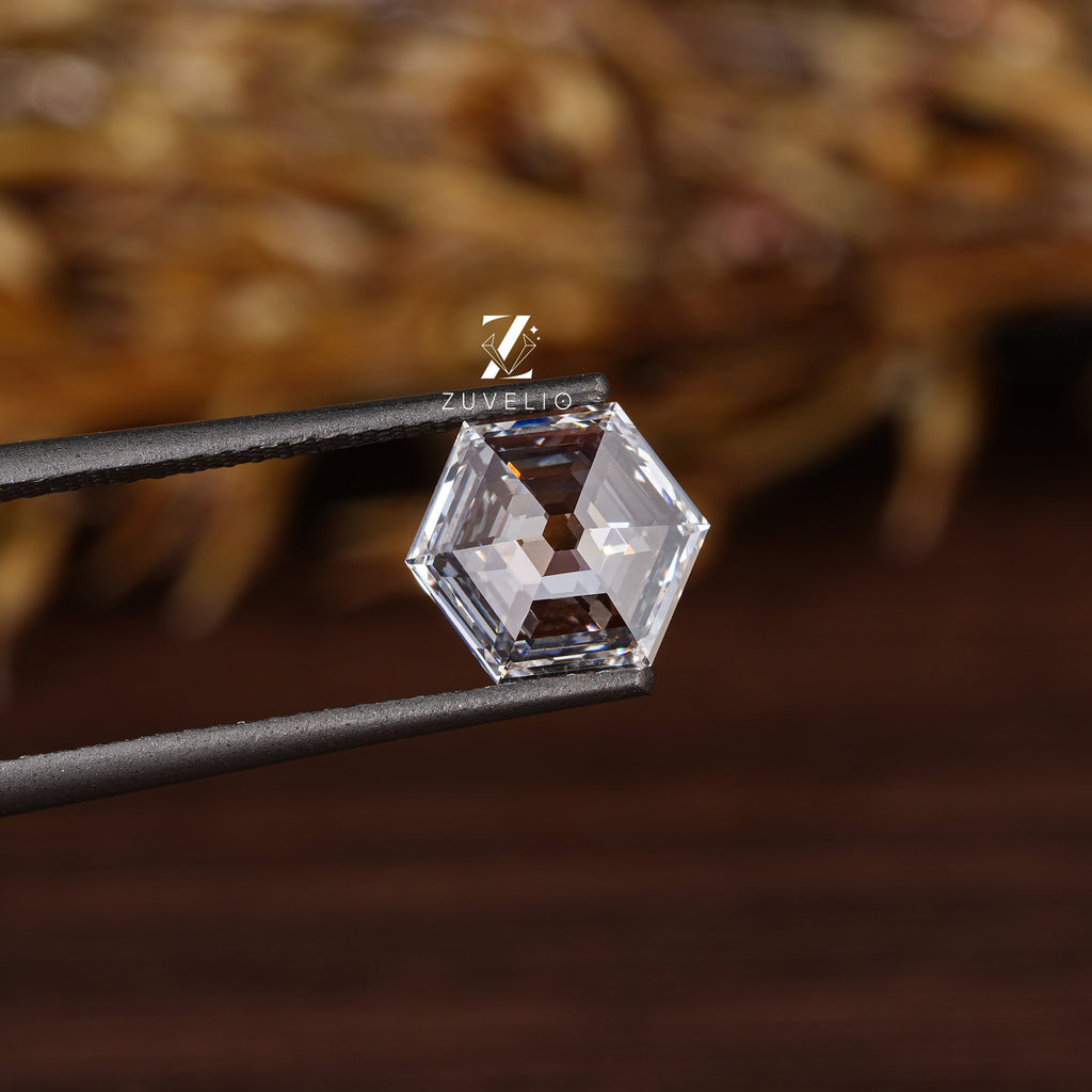 1.07 Ct Portrait Hexagon Diamond - Zuvelio.com