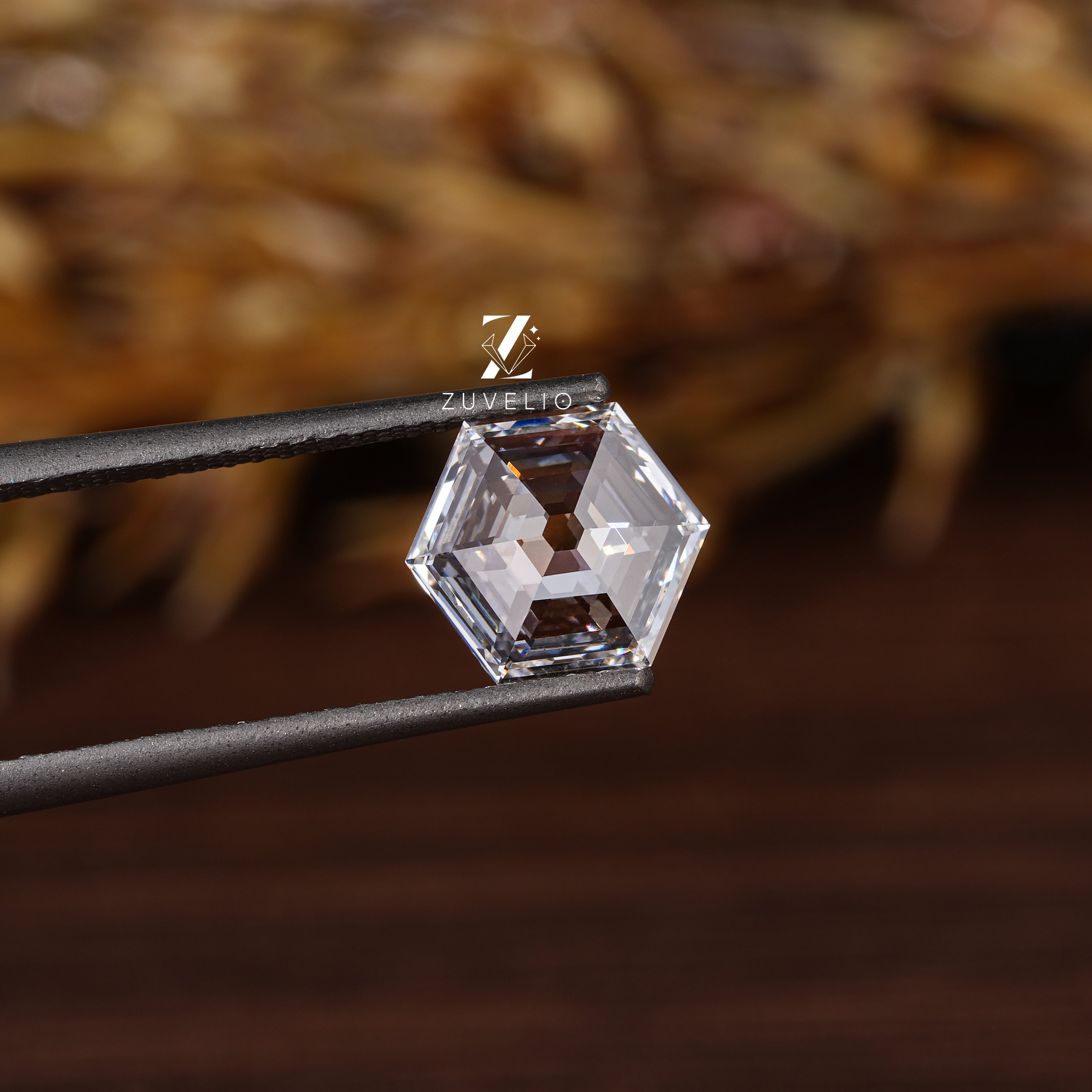 1.07 Ct Portrait Hexagon Diamond - Zuvelio.com