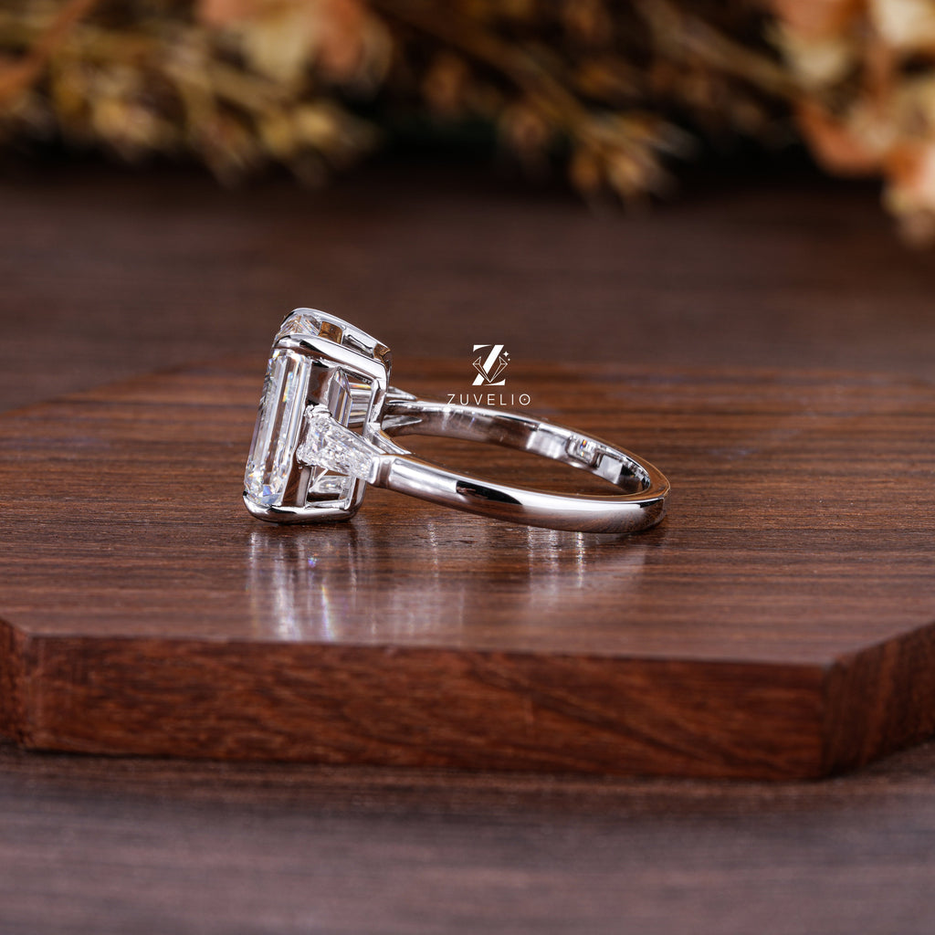 Emerald Cut Lab Diamond Ring - Zuvelio.com