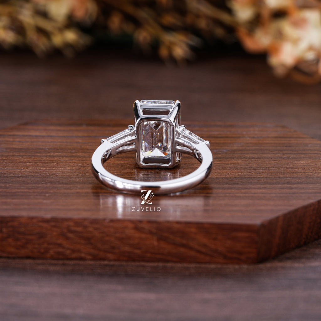 Emerald Cut Lab Diamond Ring - Zuvelio.com