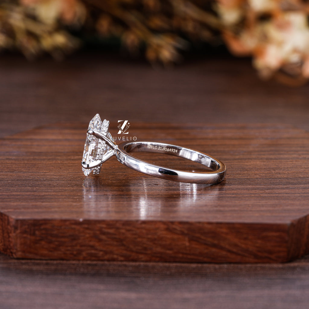 Oval Lab Diamond Ring - Zuvelio.com