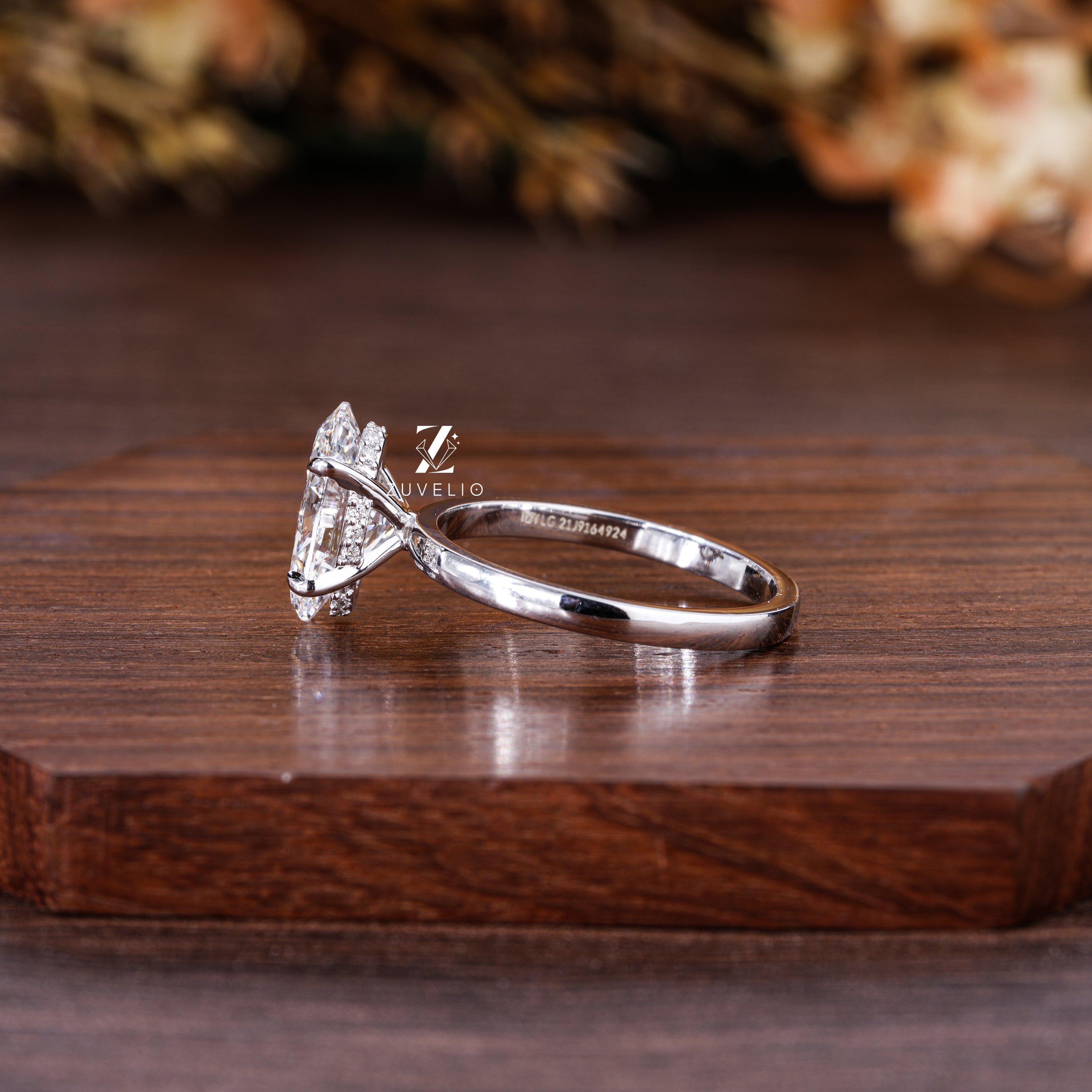 Oval Lab Diamond Ring - Zuvelio.com