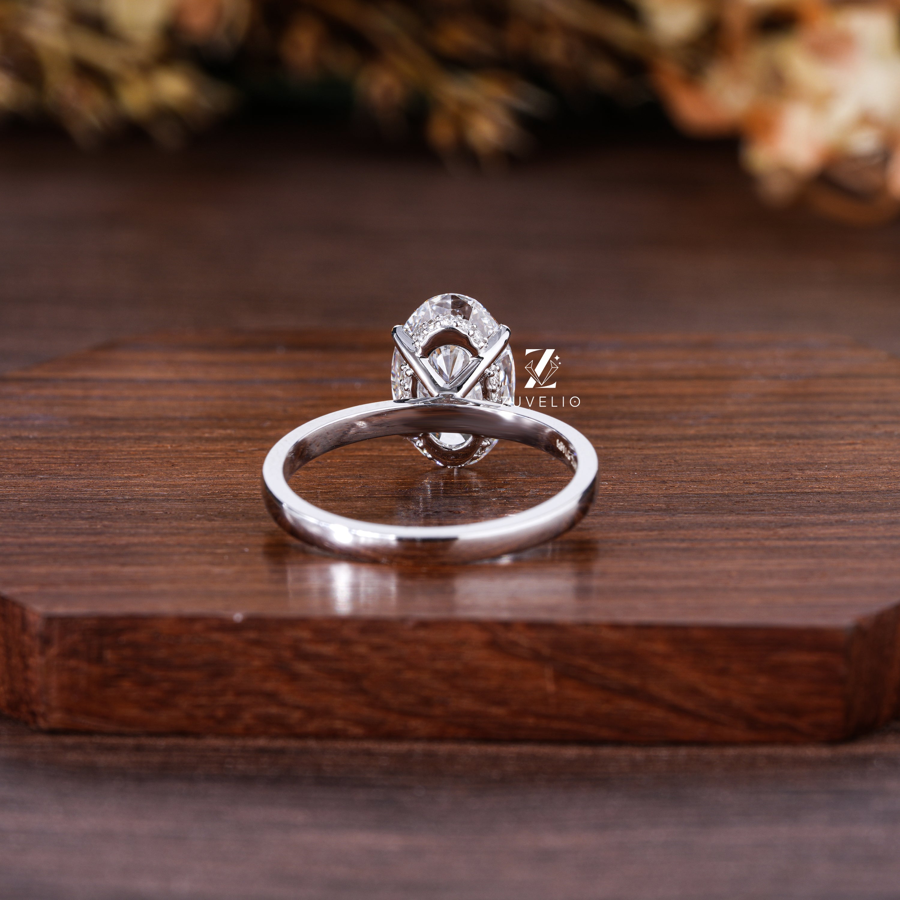 Oval Lab Diamond Ring - Zuvelio.com