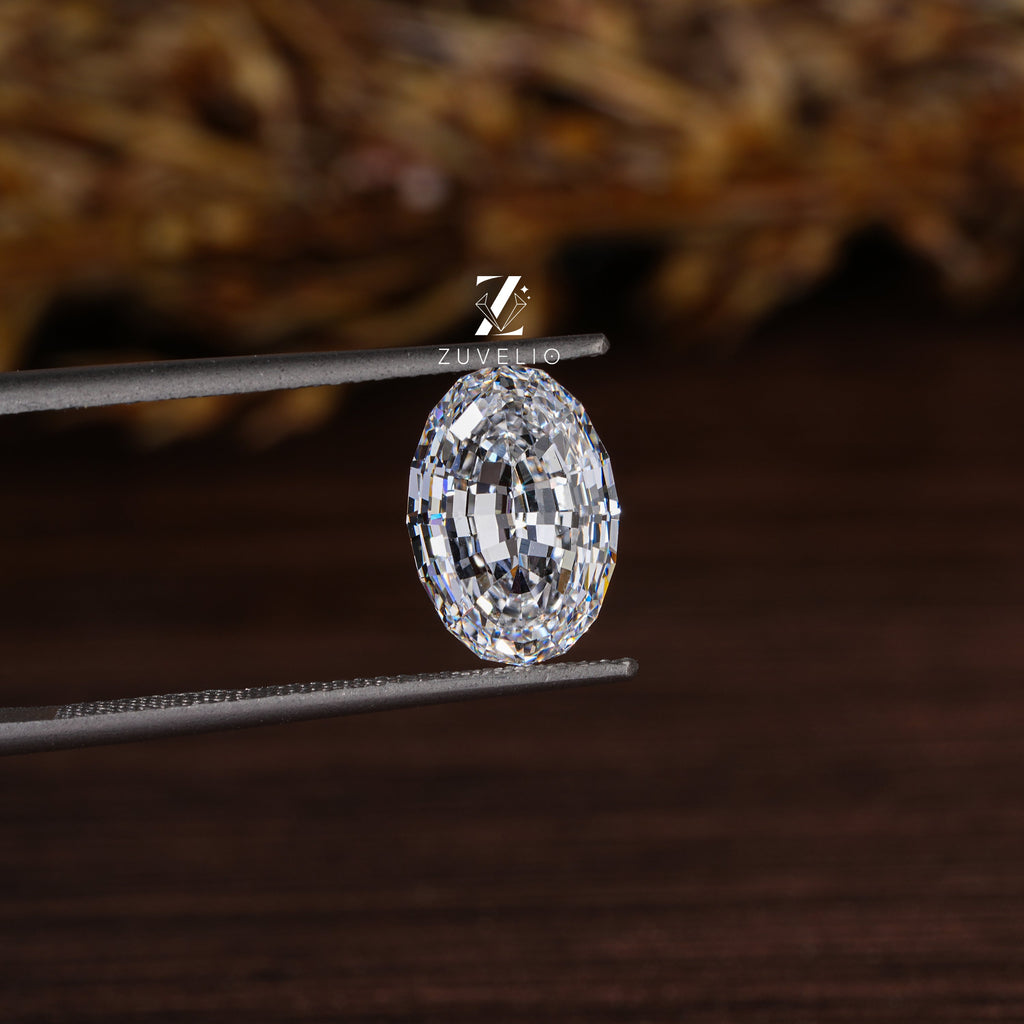 3.56 Ct Oval Step Cut Lab Diamond - Zuvelio.com