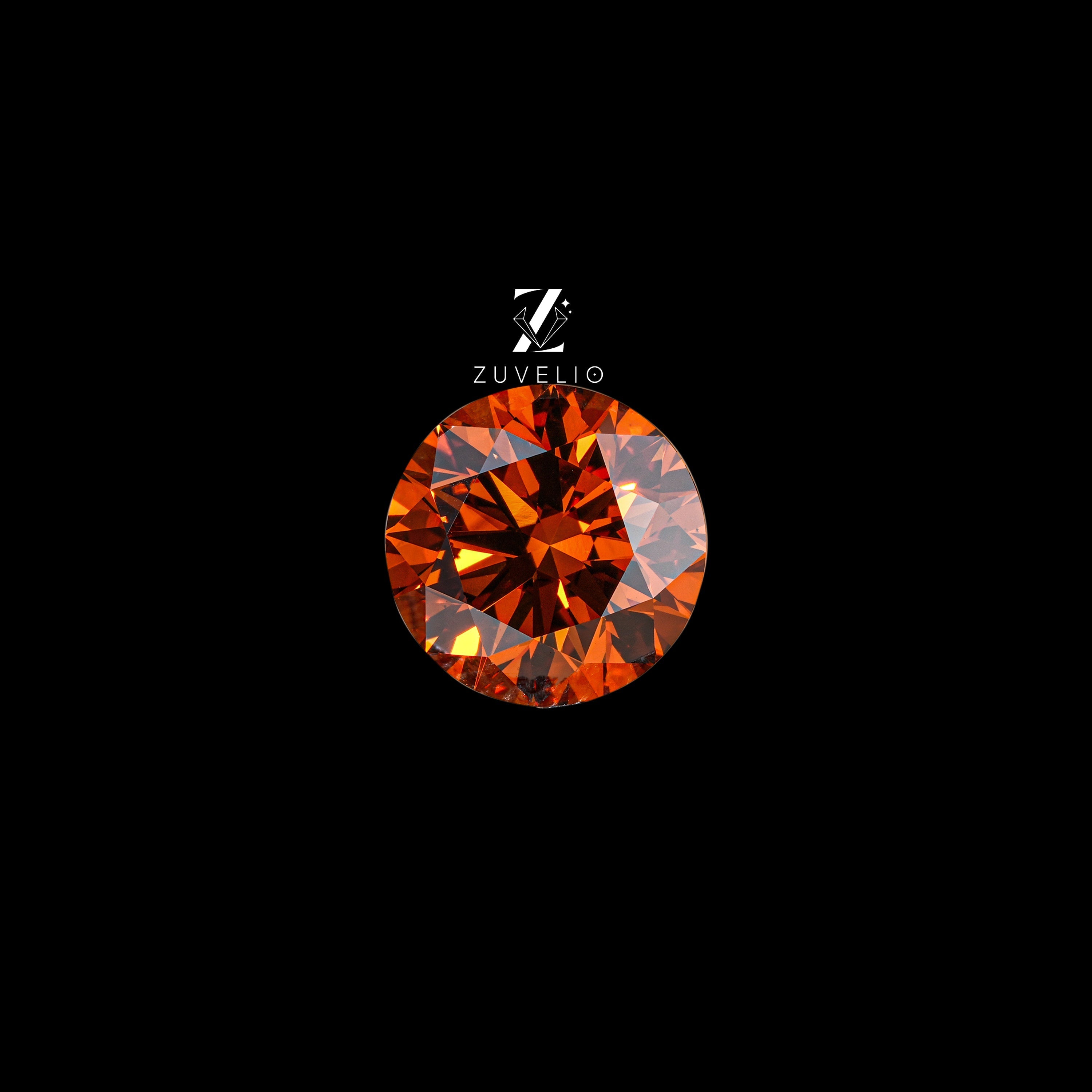 2.05 Ct Brown Orange Lab Diamond - Zuvelio.com