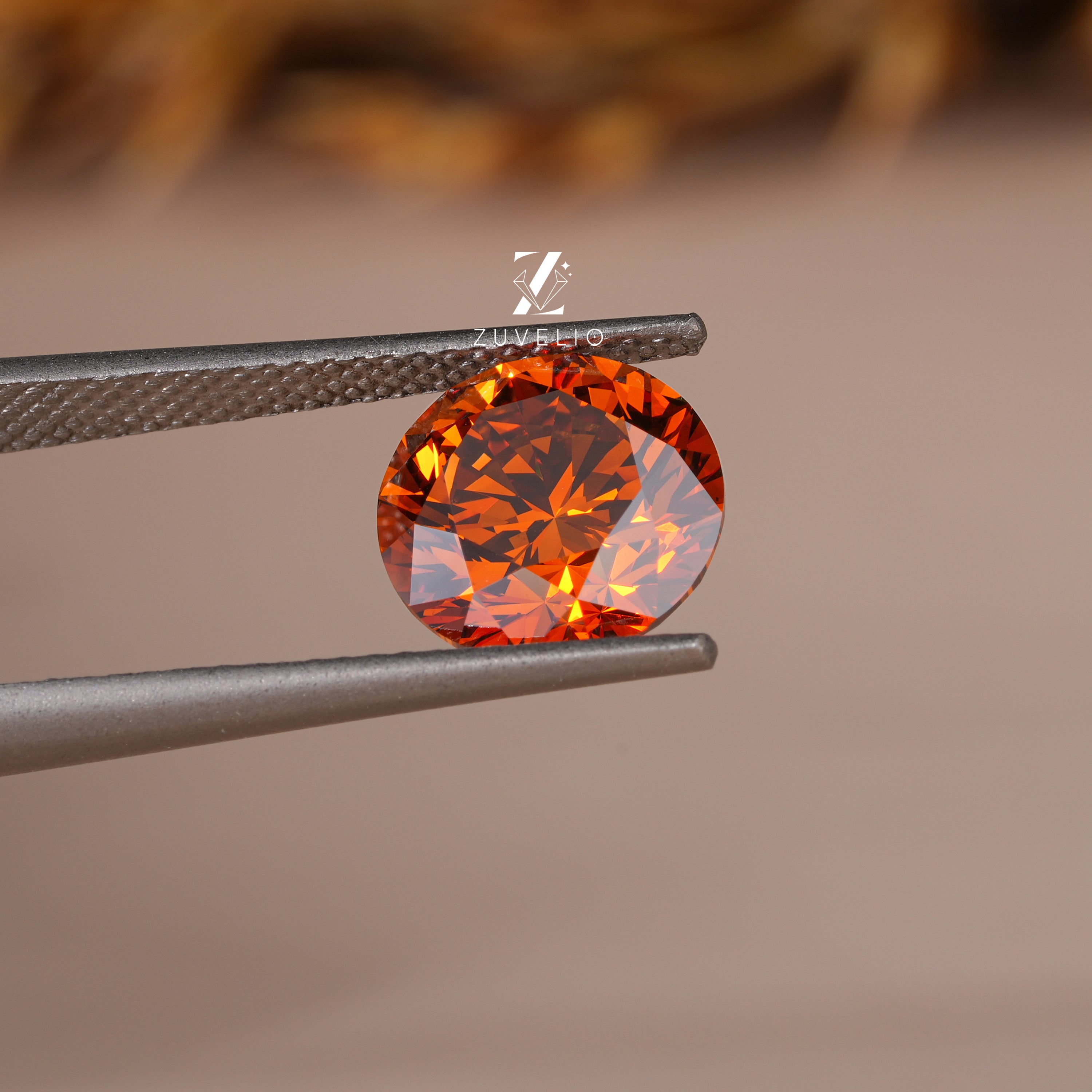 2.05 Ct Brown Orange Lab Diamond - Zuvelio.com