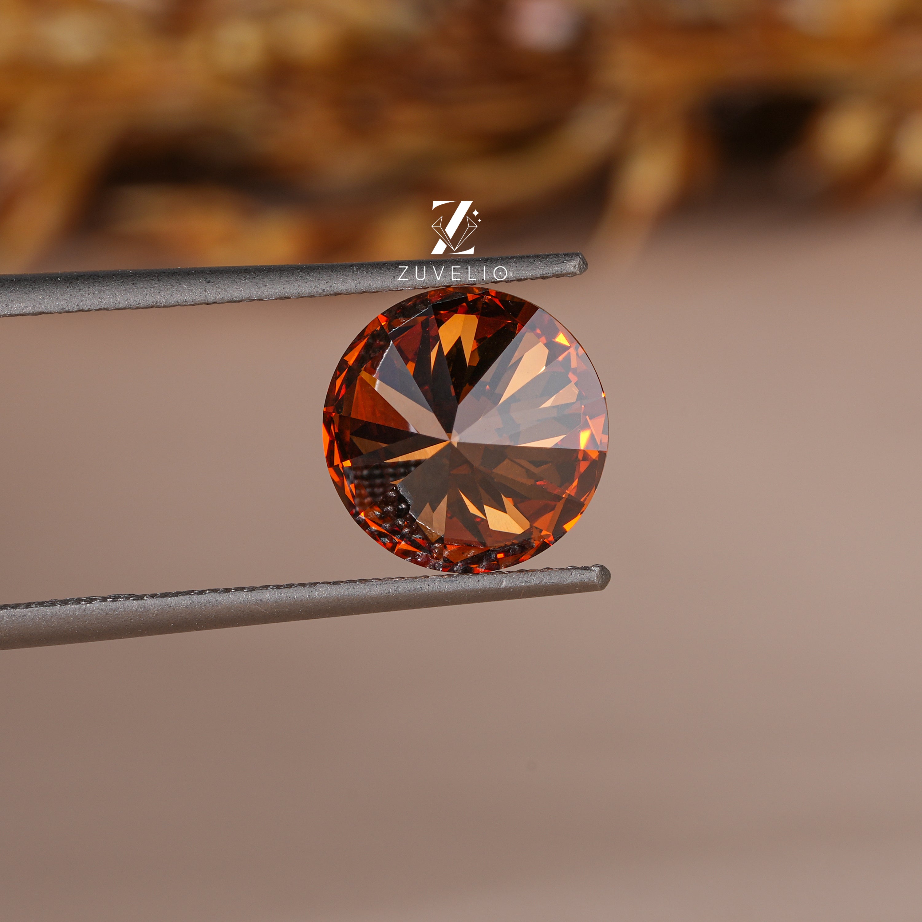 2.05 Ct Brown Orange Lab Diamond - Zuvelio.com